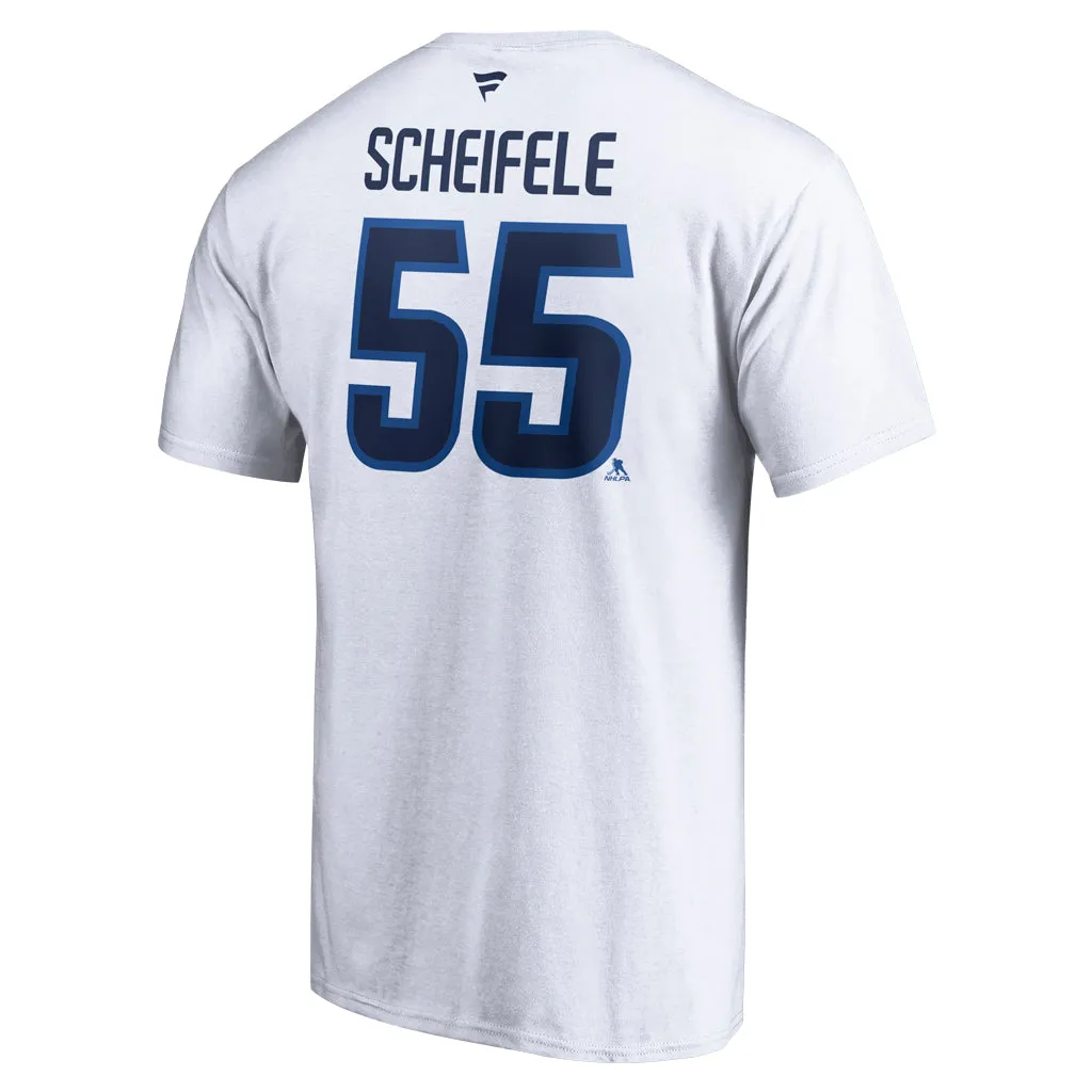FANATICS WHT NAME/# TEE 55 SCHEIFELE