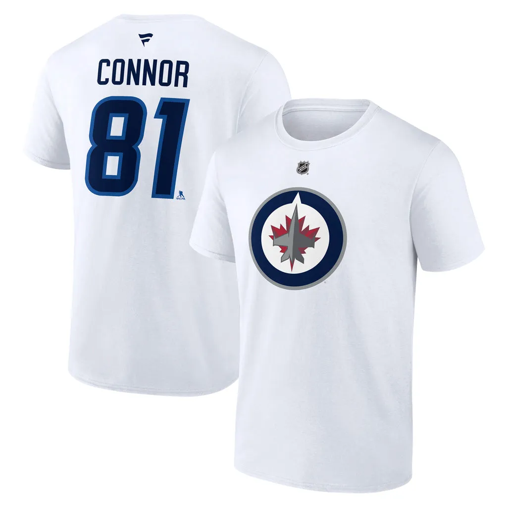 FANATICS WHT NAME/# TEE 81 CONNOR