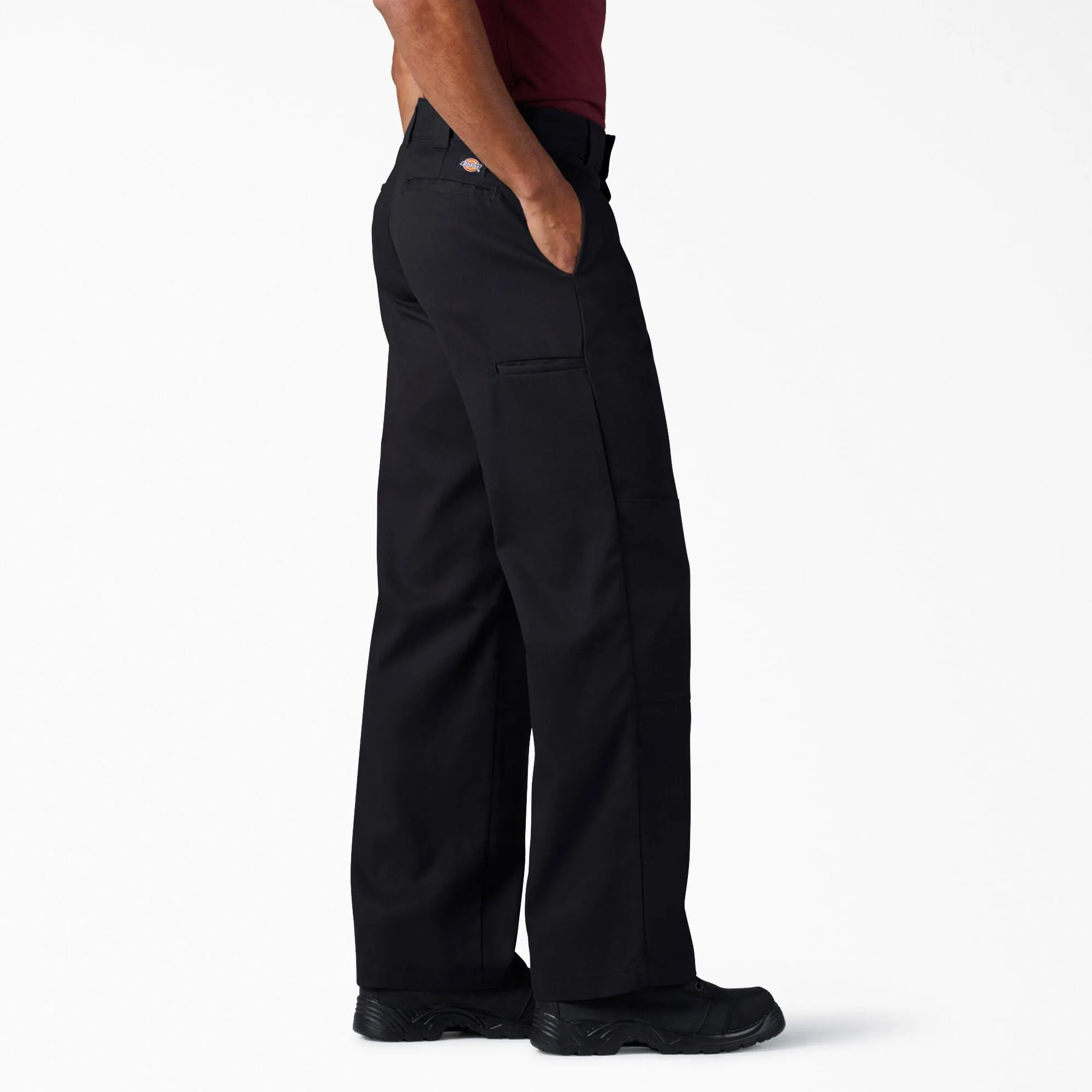 FLEX Loose Fit Double Knee Work Pants - Black
