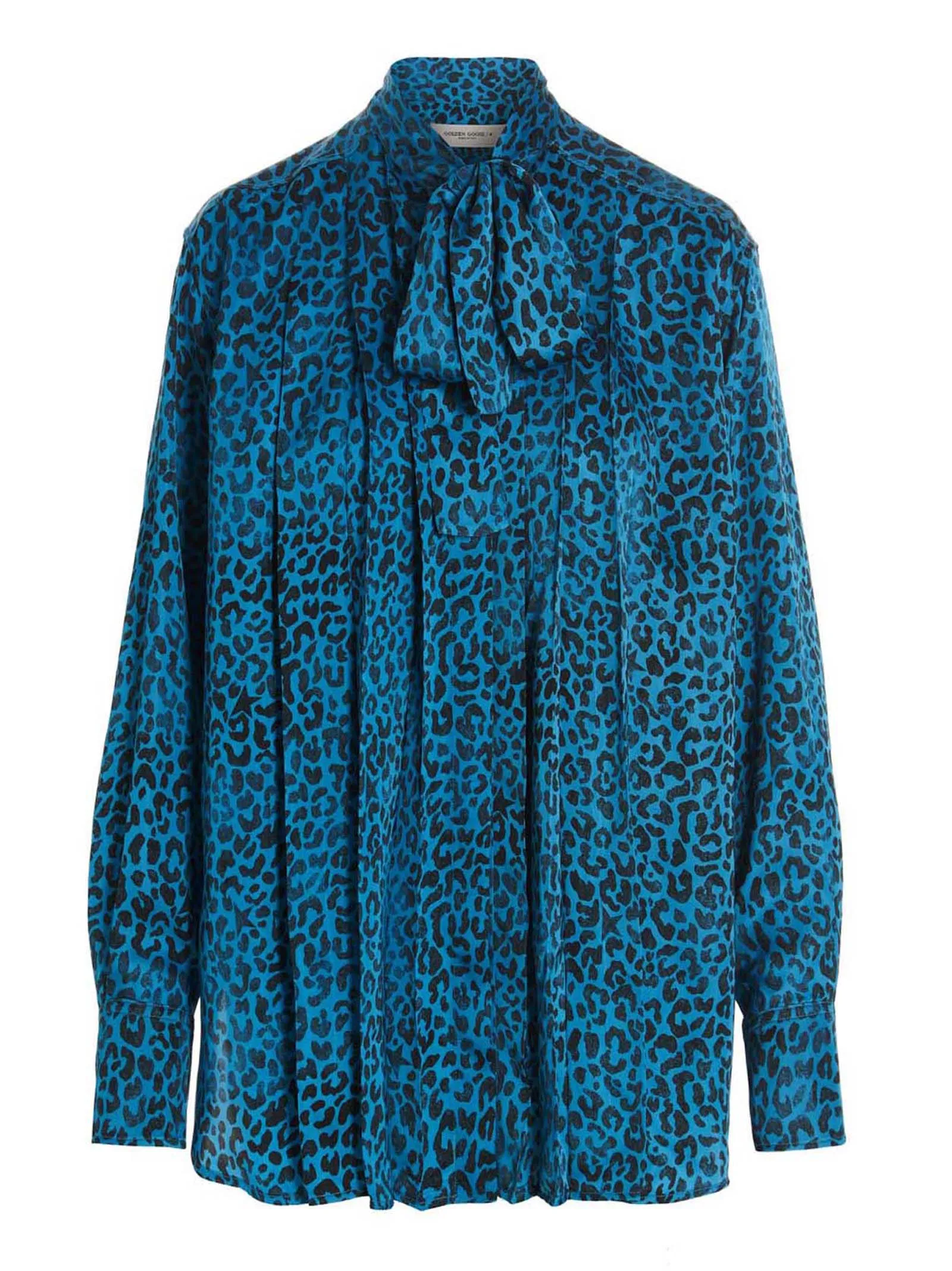 Golden Goose Deluxe Brand Leopard Print Bow Detailed Blouse
