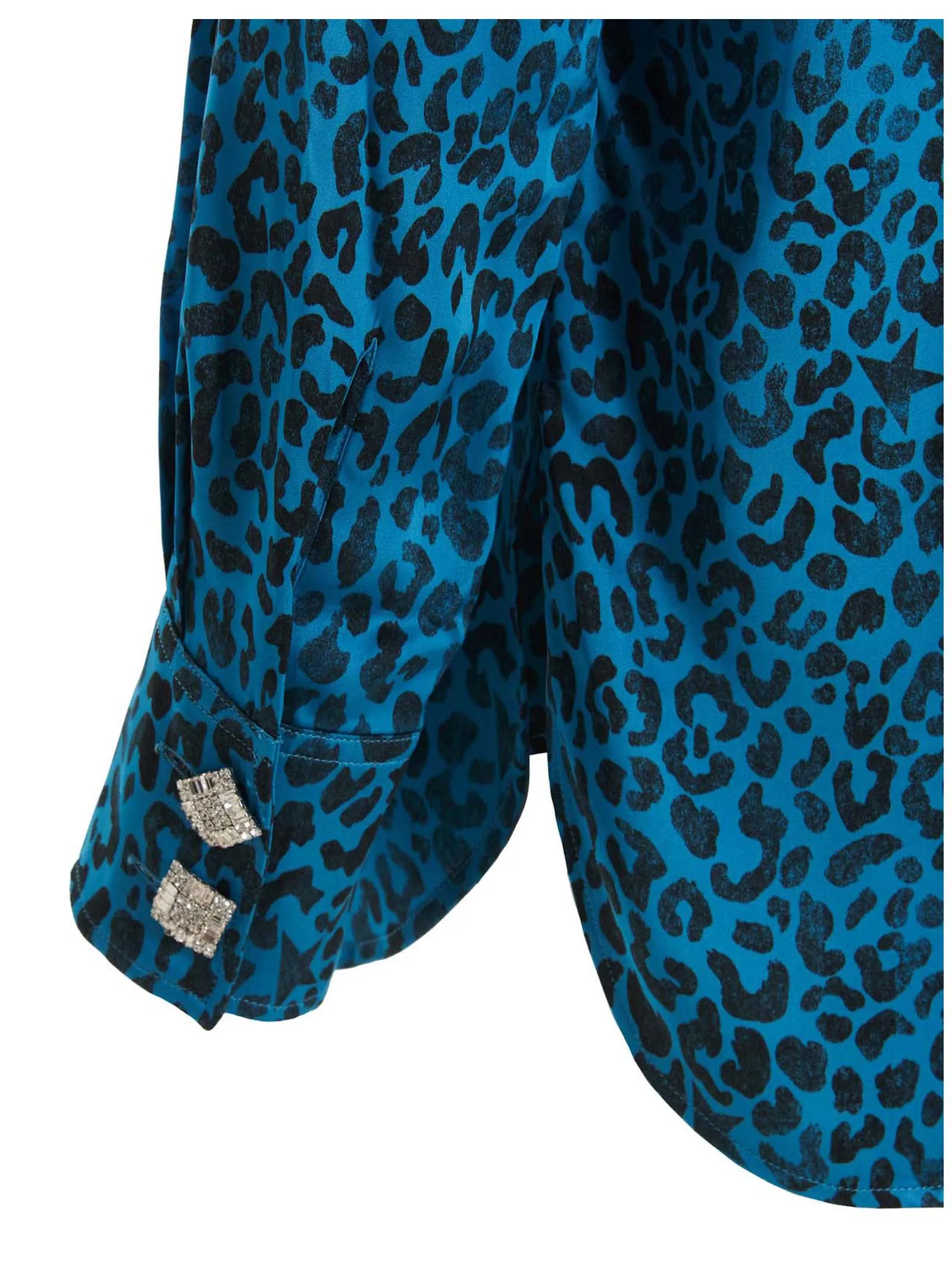 Golden Goose Deluxe Brand Leopard Print Bow Detailed Blouse