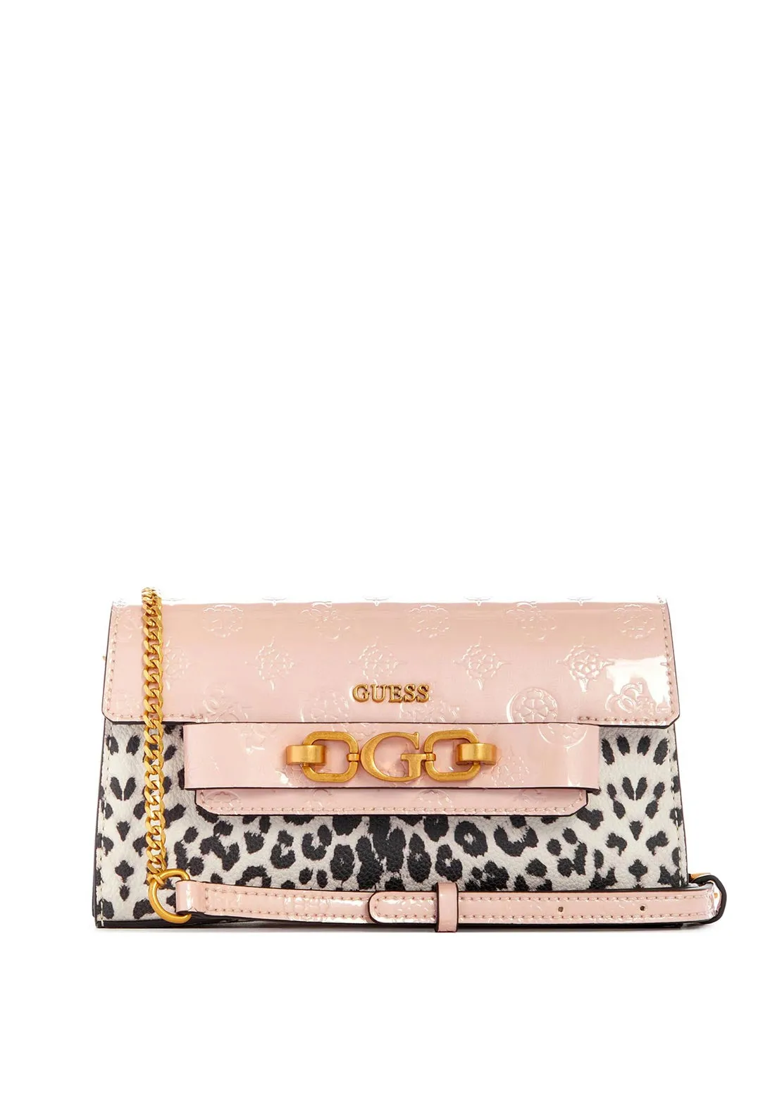 Guess Zira Mini Crossbody Bag, Leopard Multi