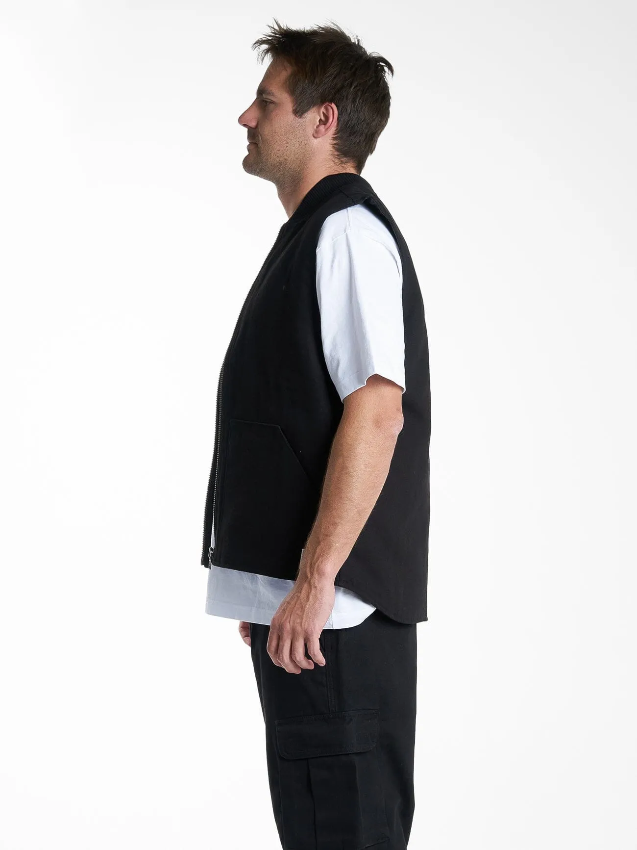 Hard Yakka X Thrills Carpenter Vest - Black