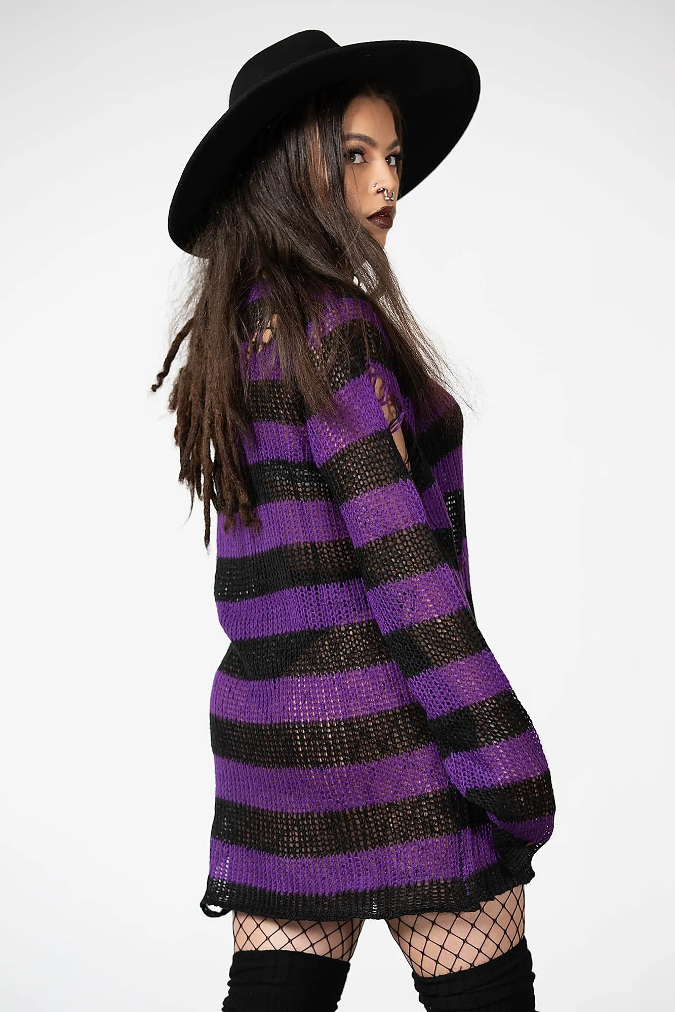 Hazed Out Knit Sweater - Resurrect