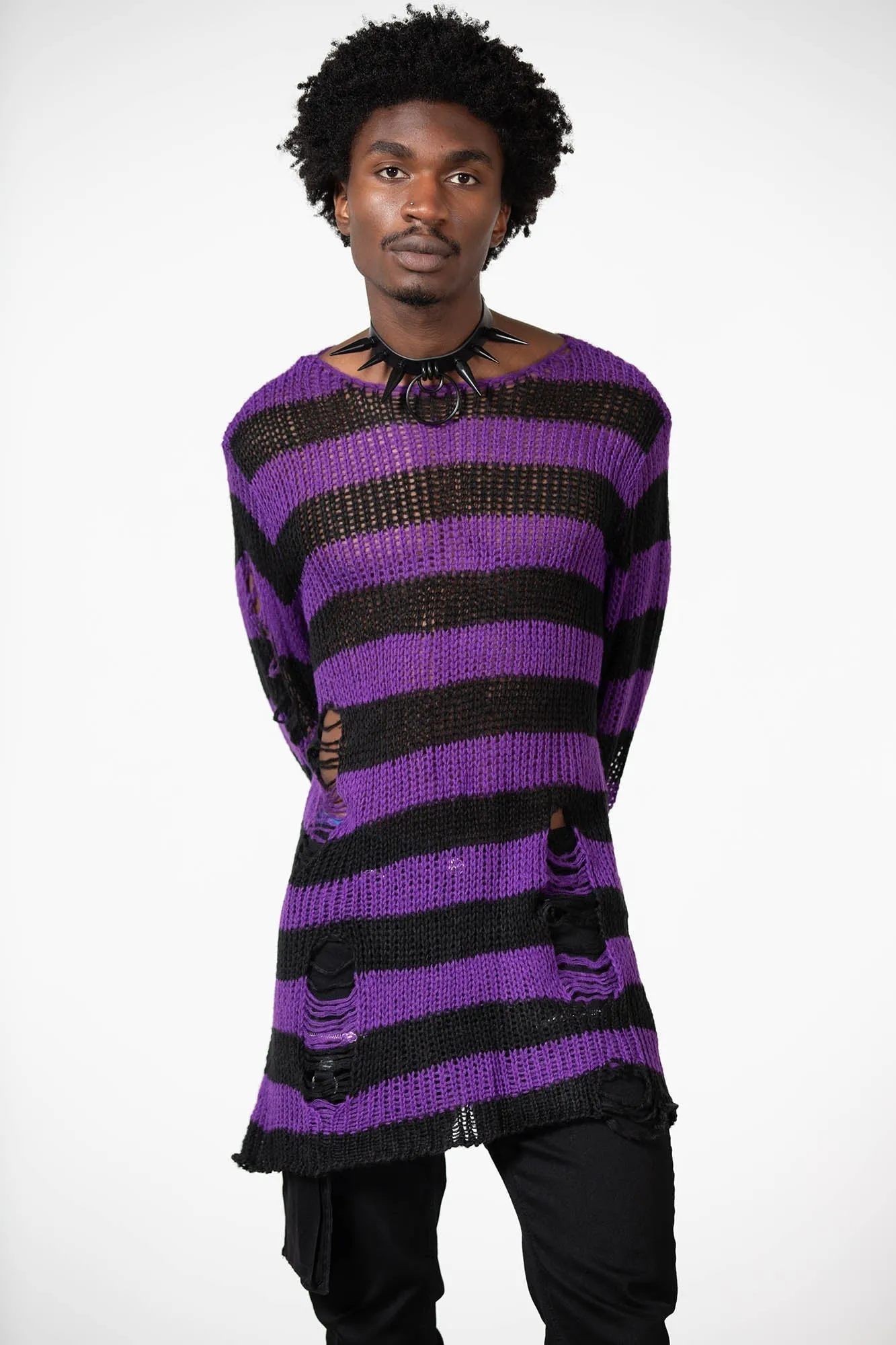 Hazed Out Knit Sweater - Resurrect