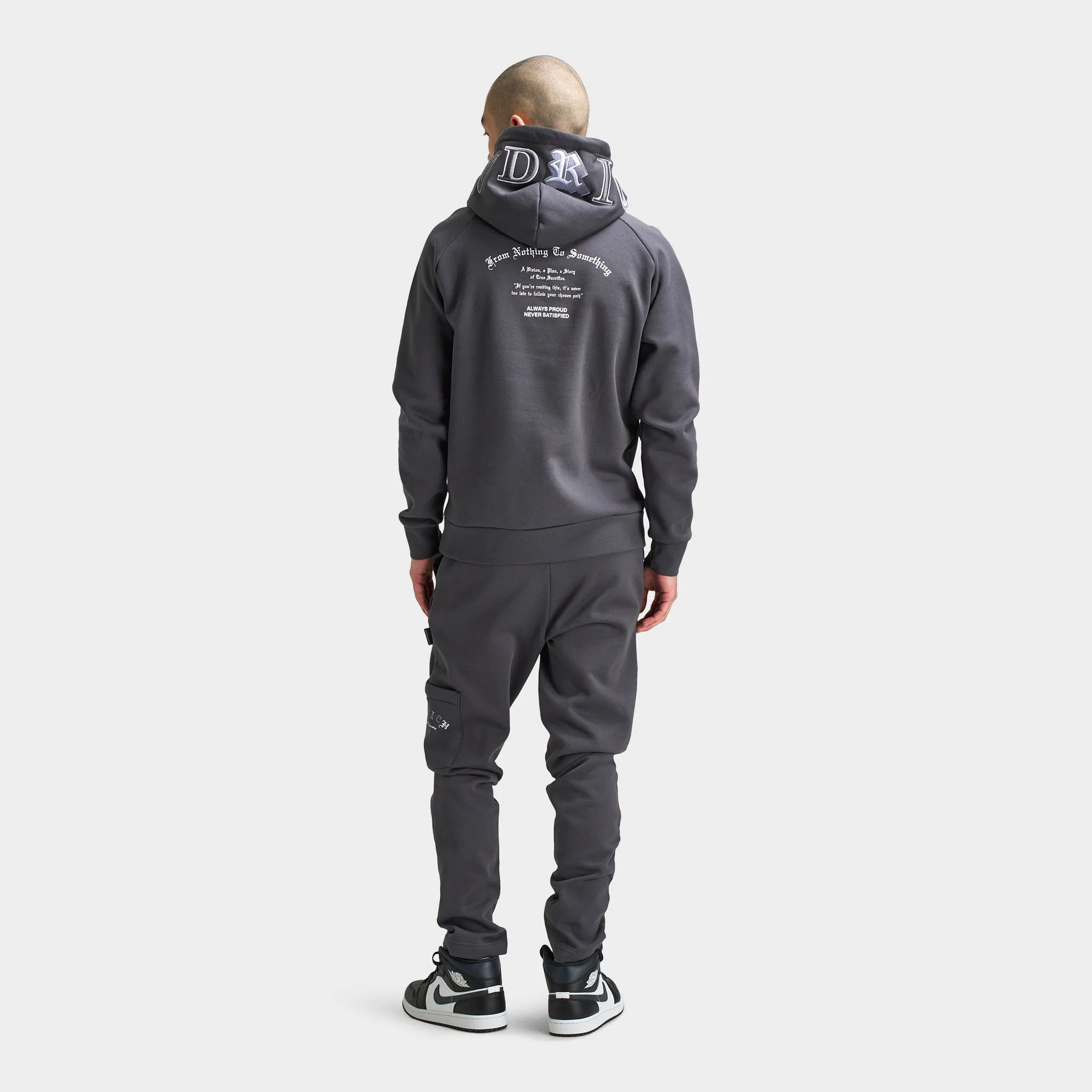 Hoodrich Heat V3 Pullover Hoodie Asphalt / White - Monument