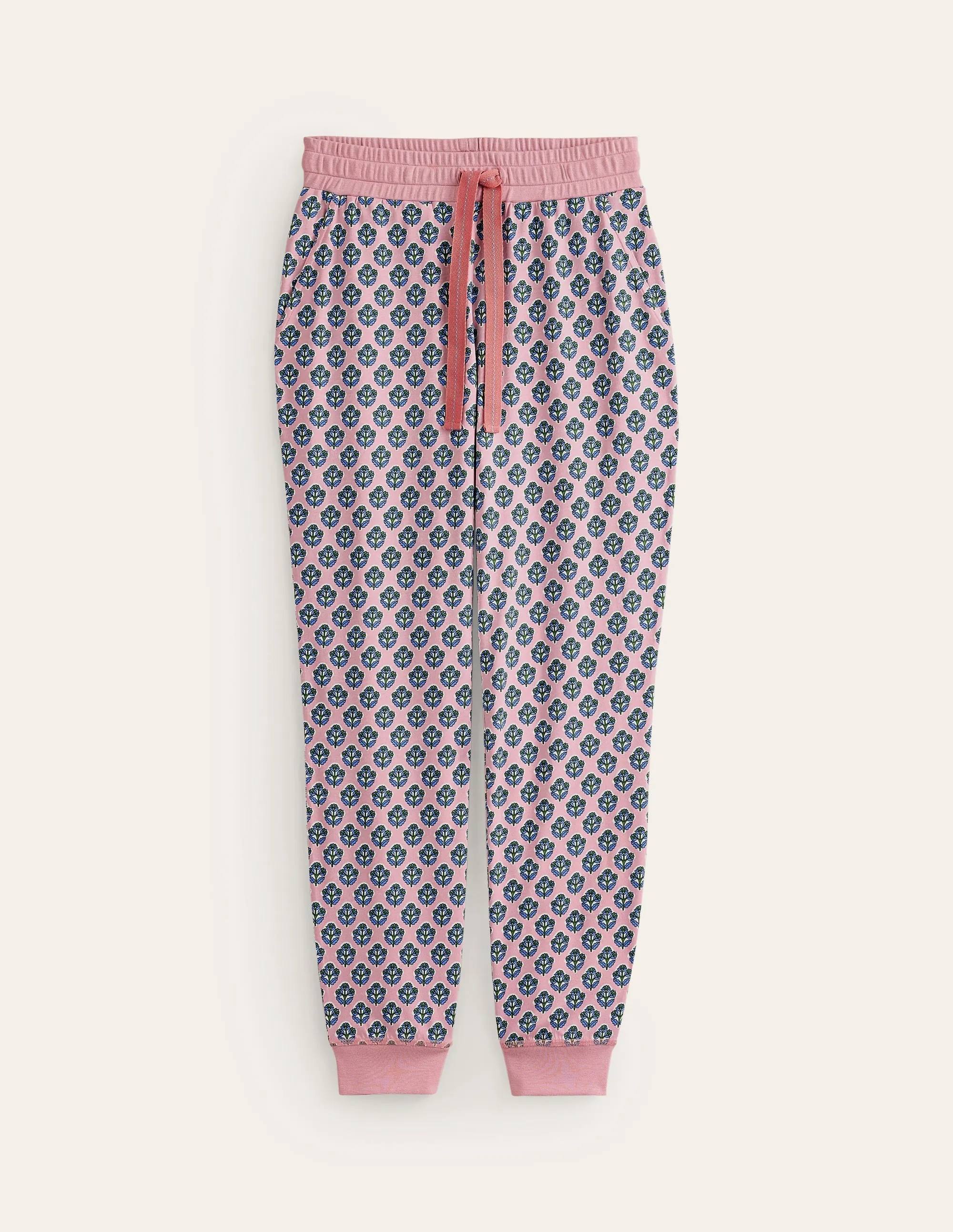 Jersey Pyjama Bottoms-Quartz, Pome Stamp