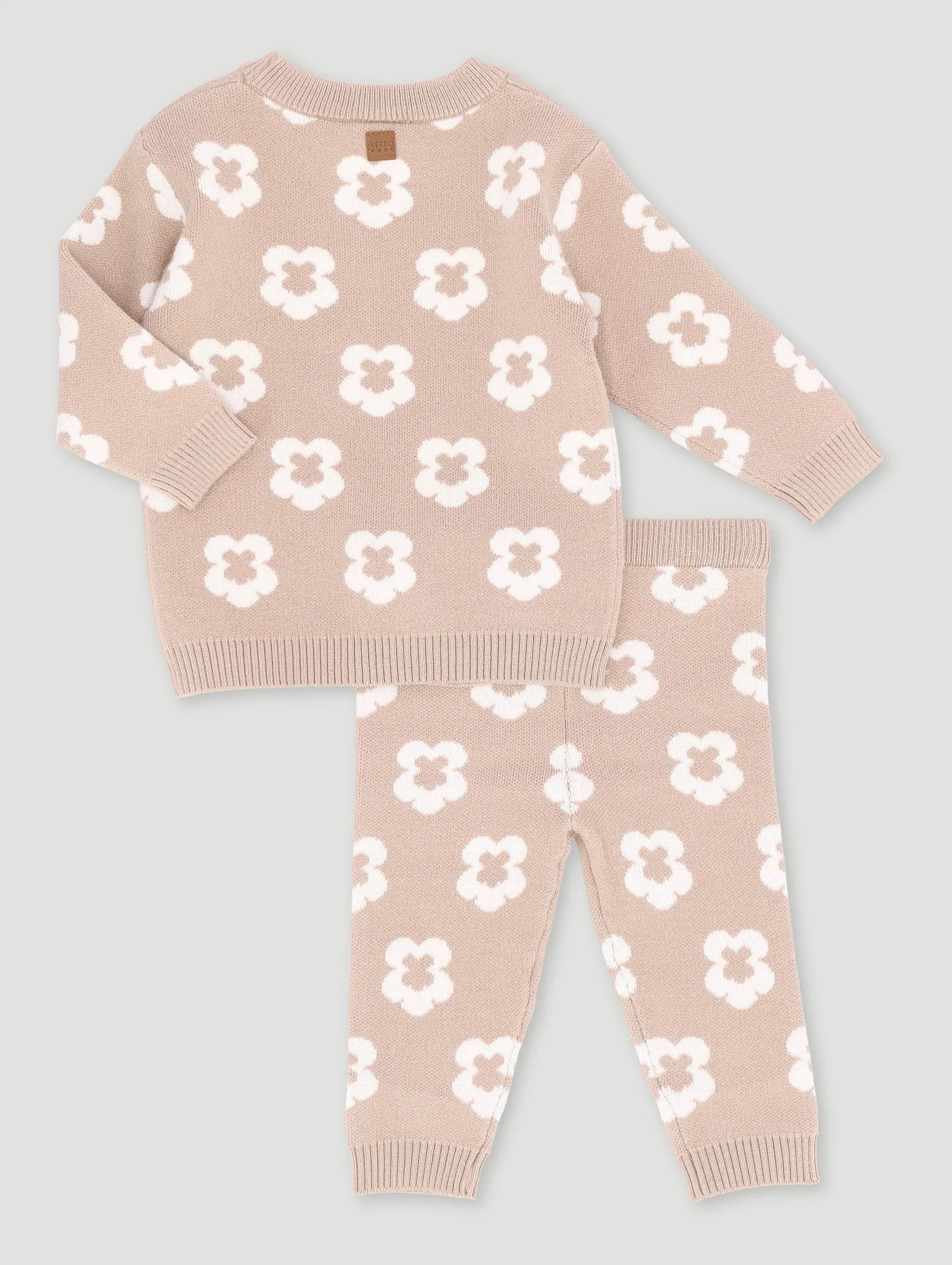 Keedo Baby Girls Floral Knit Set
