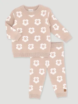 Keedo Baby Girls Floral Knit Set