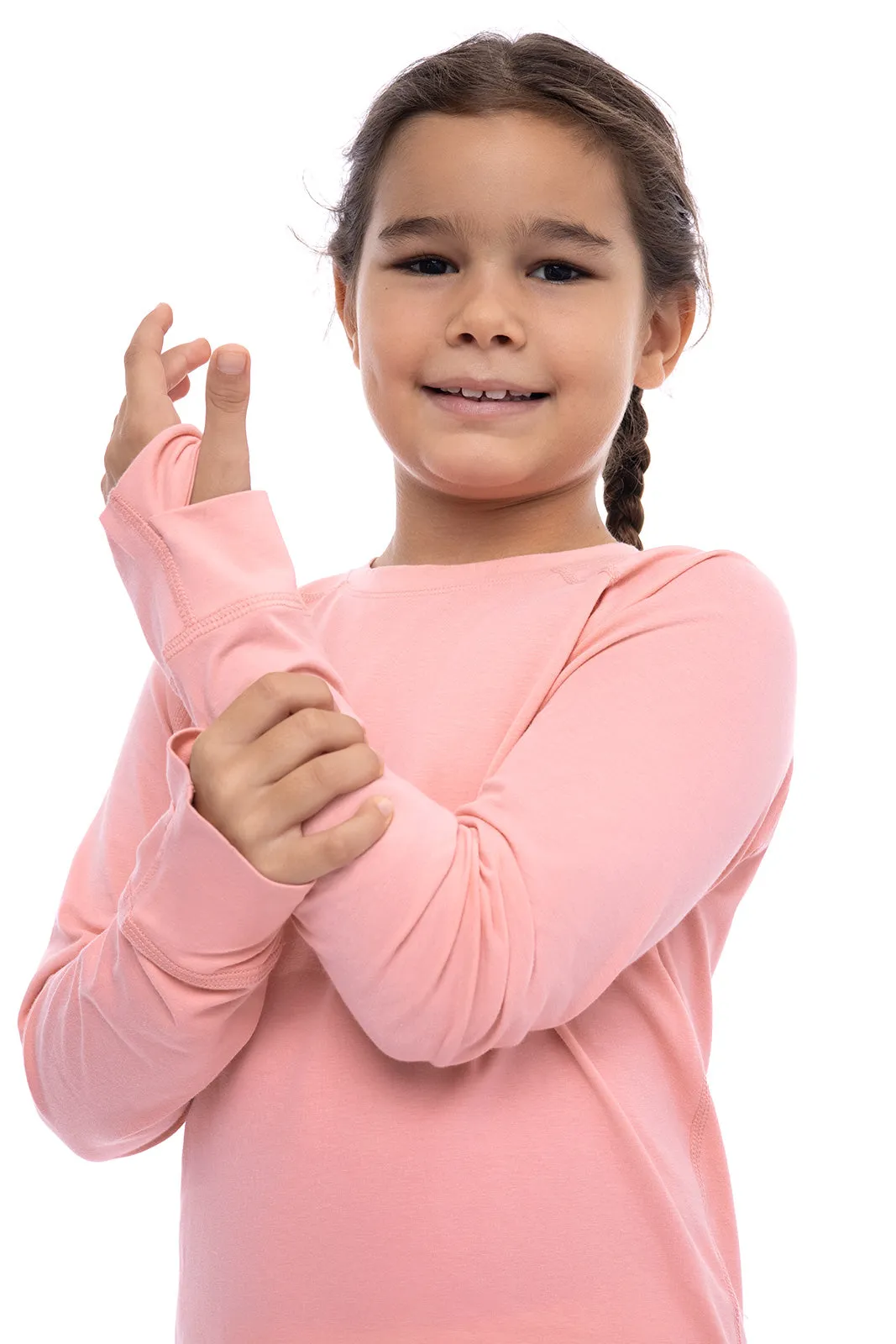 Kid's LumaLeo Long Sleeve T-Shirt | Peachy Pink