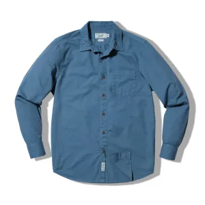 Lorenzo Dobby Weave Shirt - Blue Stone