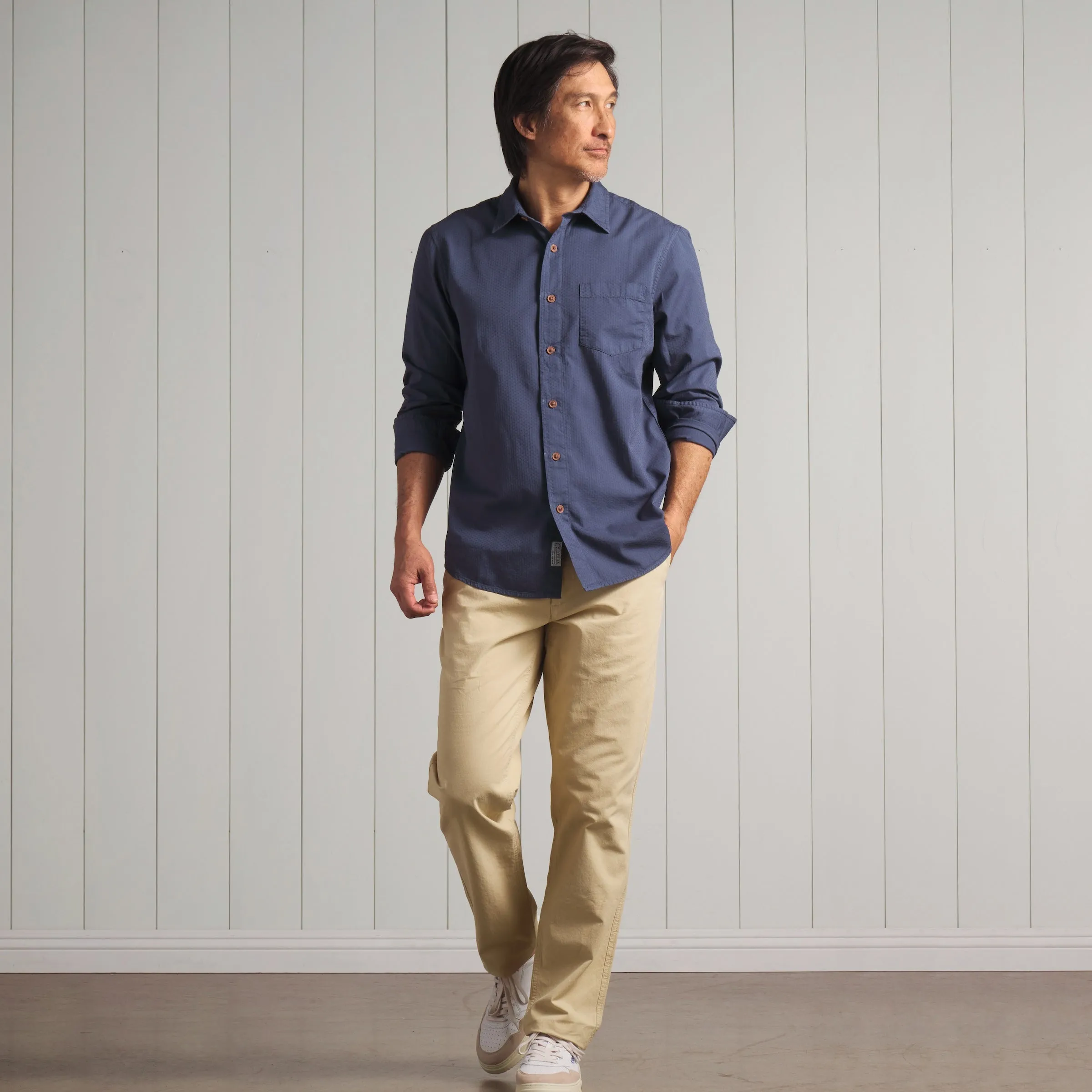 Lorenzo Dobby Weave Shirt - Old Navy
