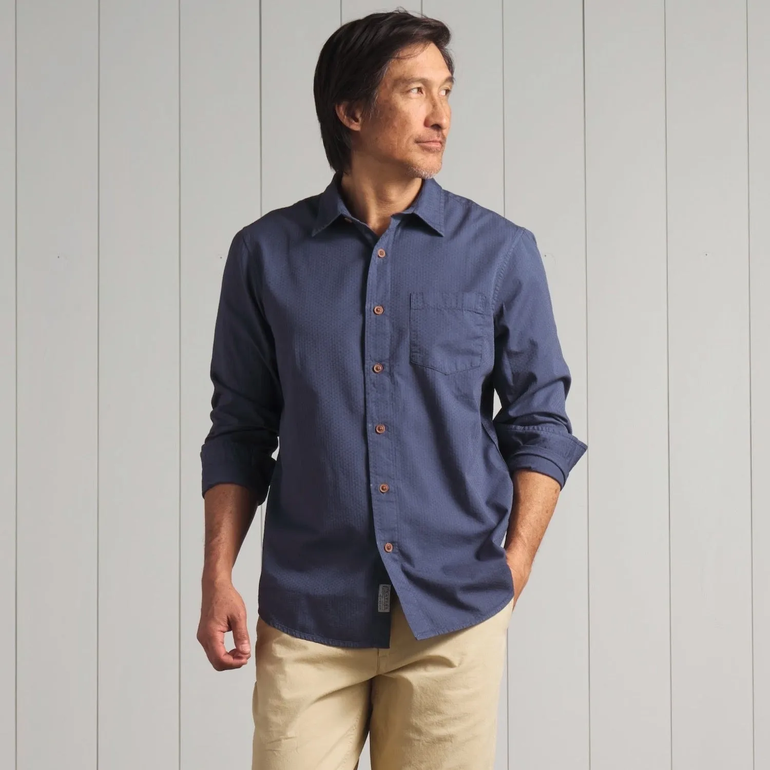 Lorenzo Dobby Weave Shirt - Old Navy