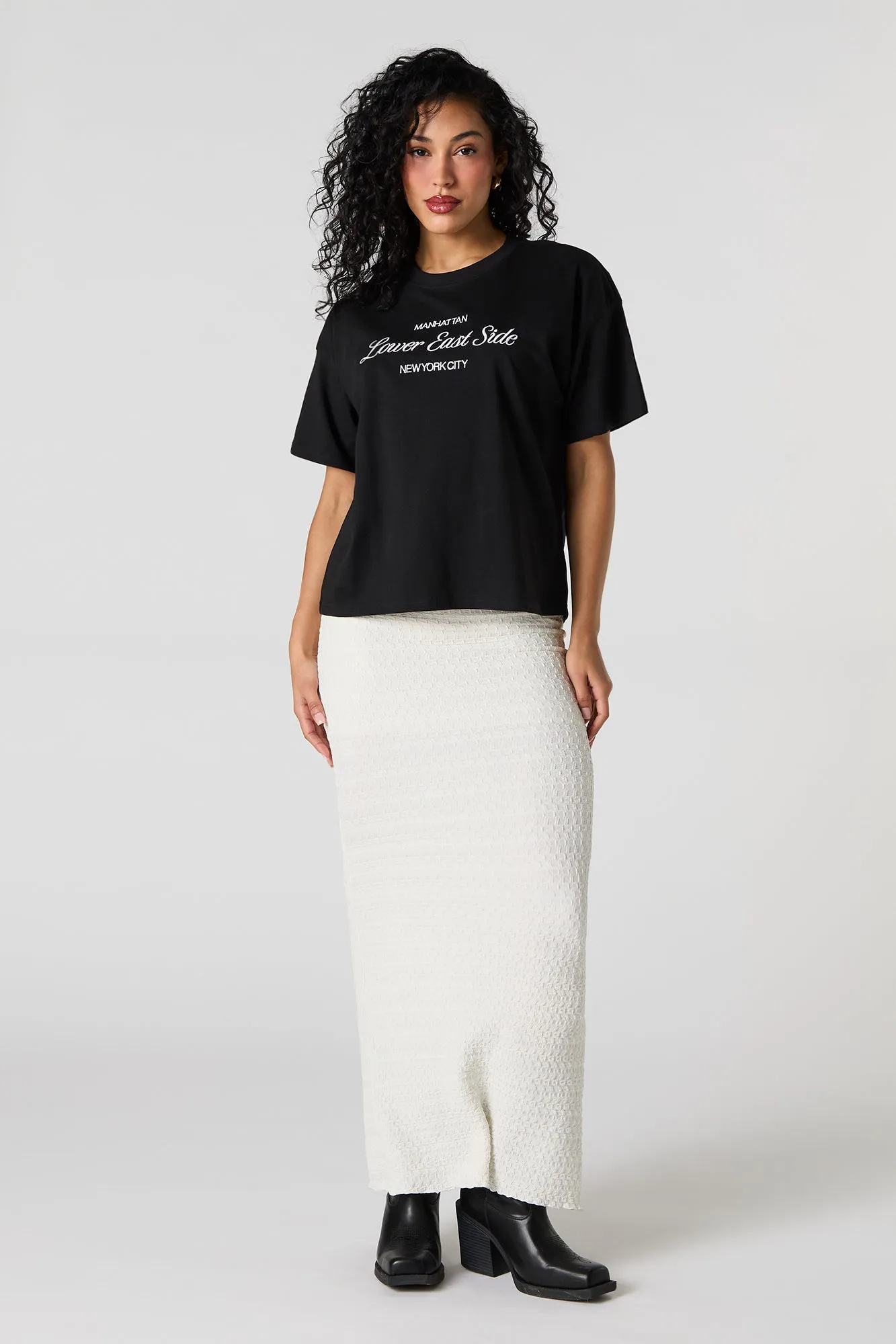 Lower East Side Embroidered T-Shirt