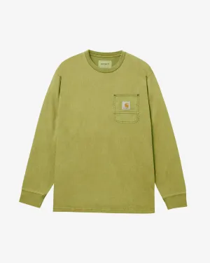 L/S Work Pocket T-Shirt Calla Green/Black