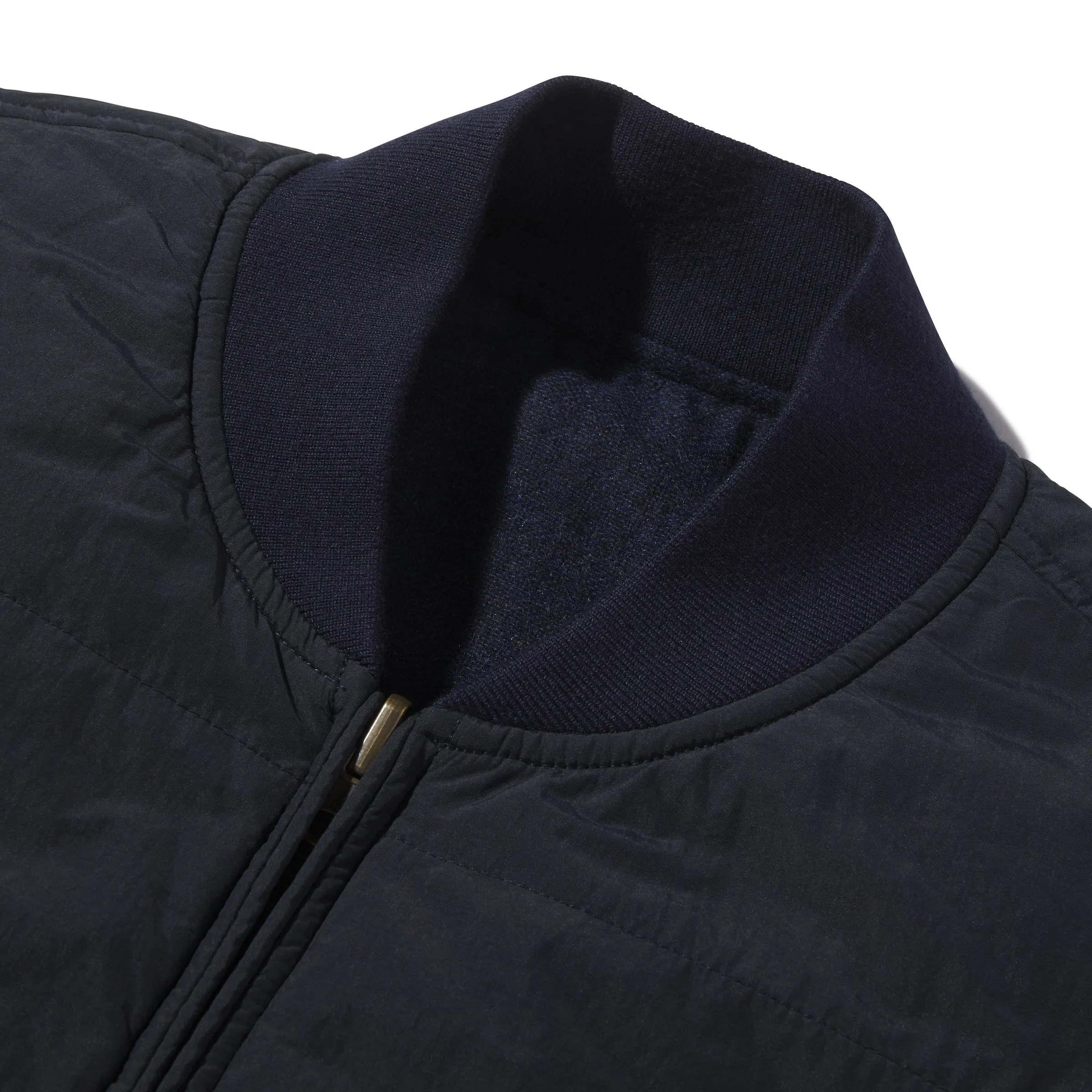 Mackay Wool Quilted Reversible Vest - Navy (Final Sale)*