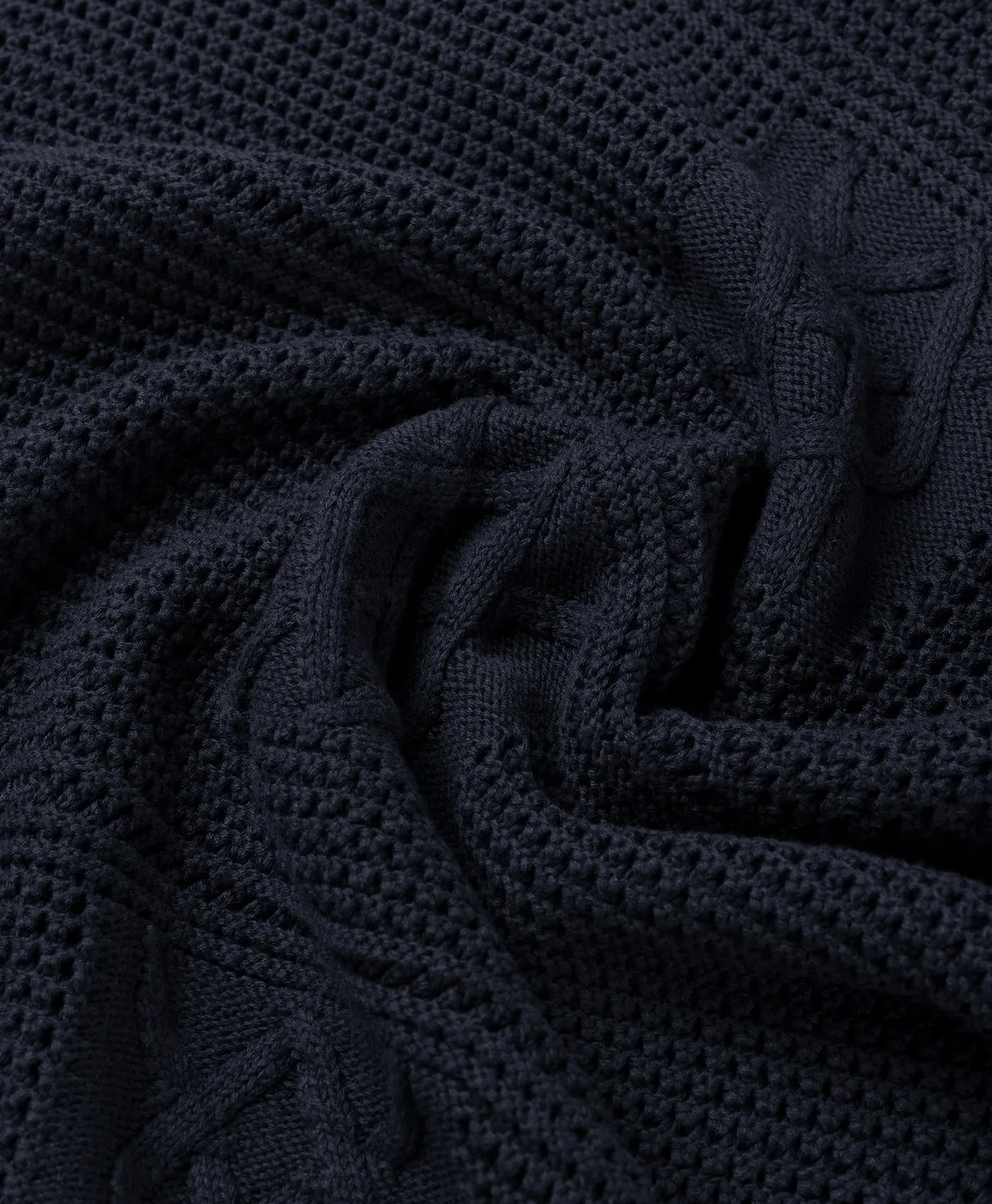 Maritime Blue Crochet T-Shirt