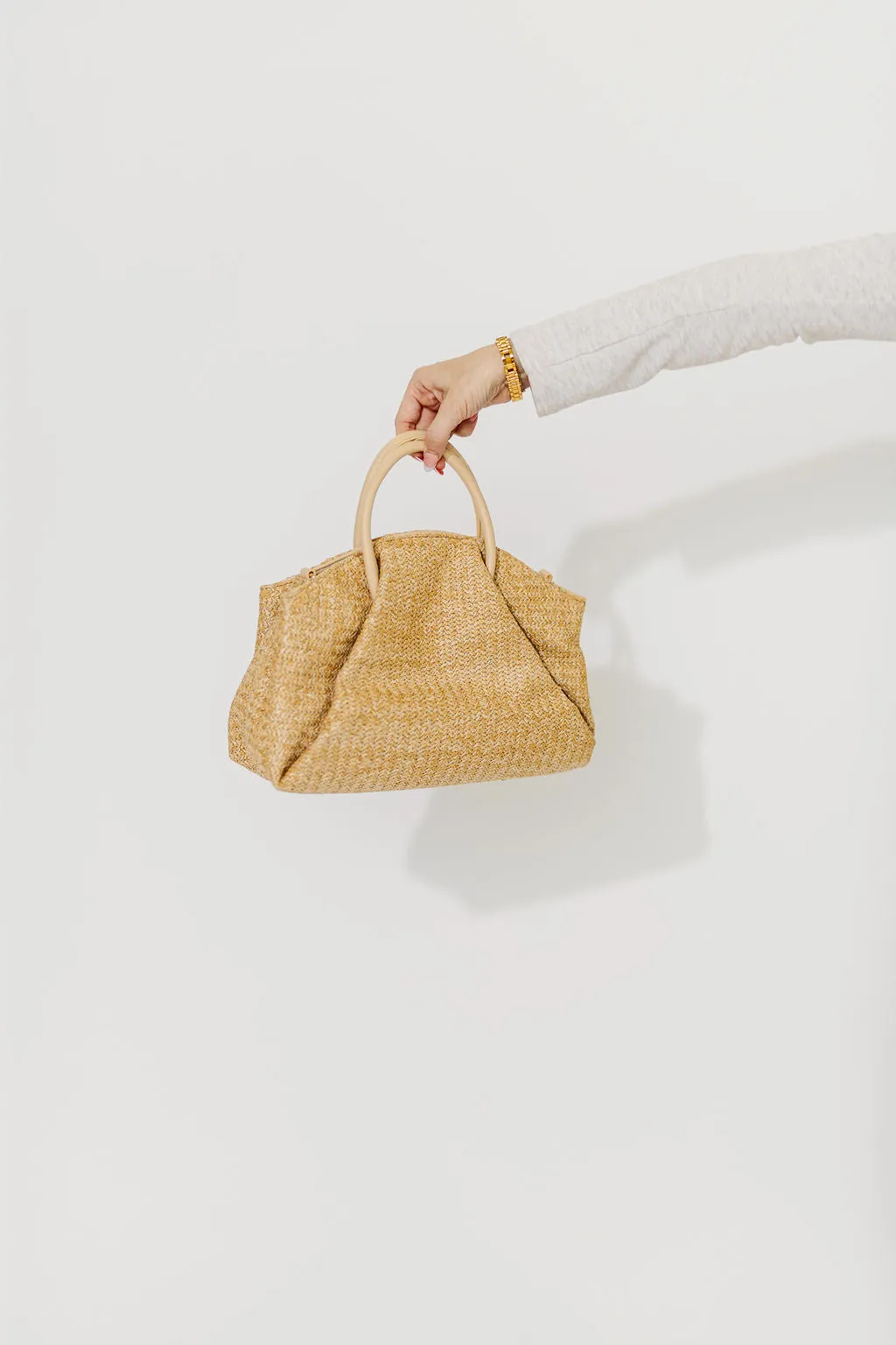Matilda Fold Bag in Straw