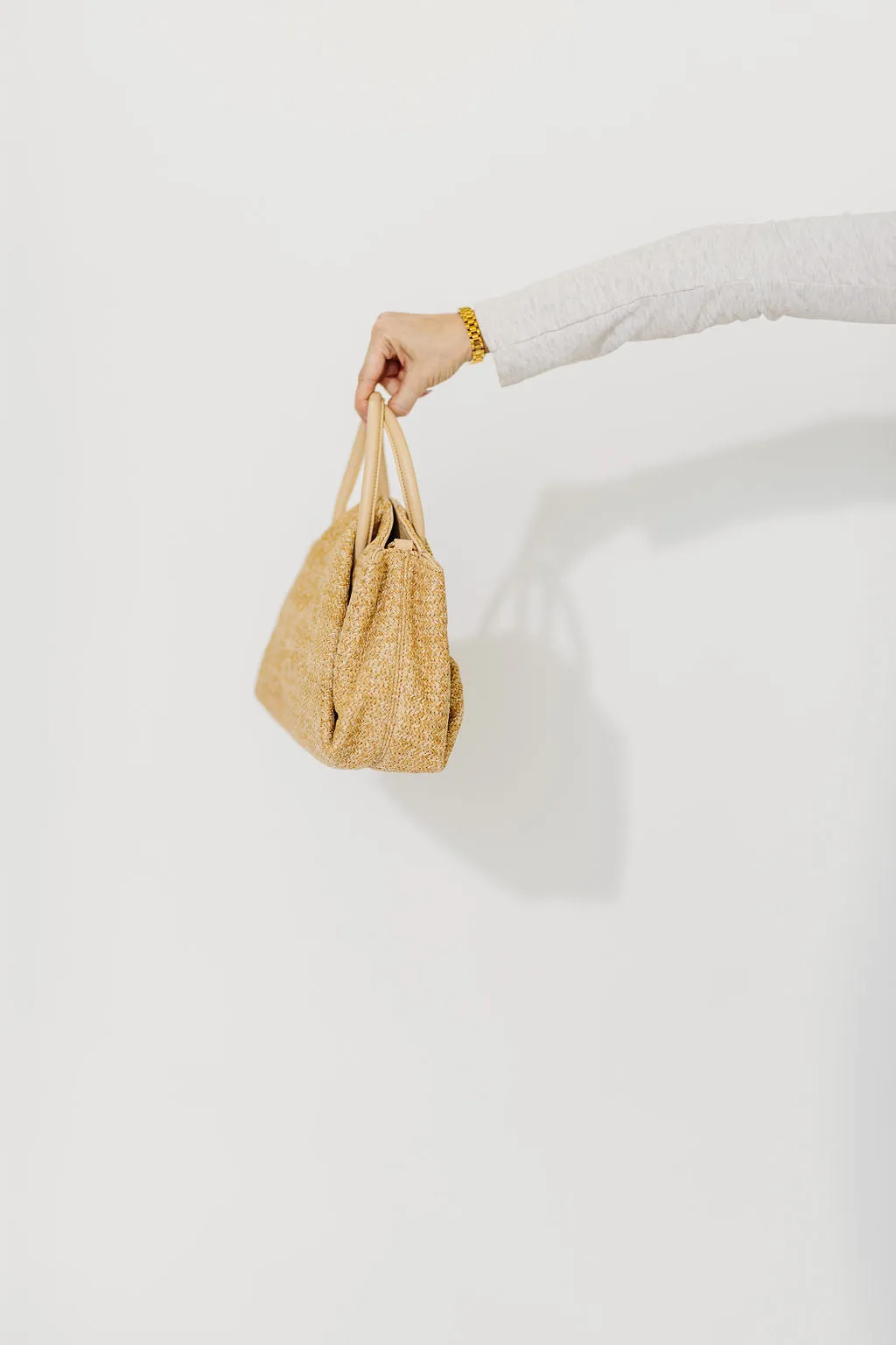 Matilda Fold Bag in Straw