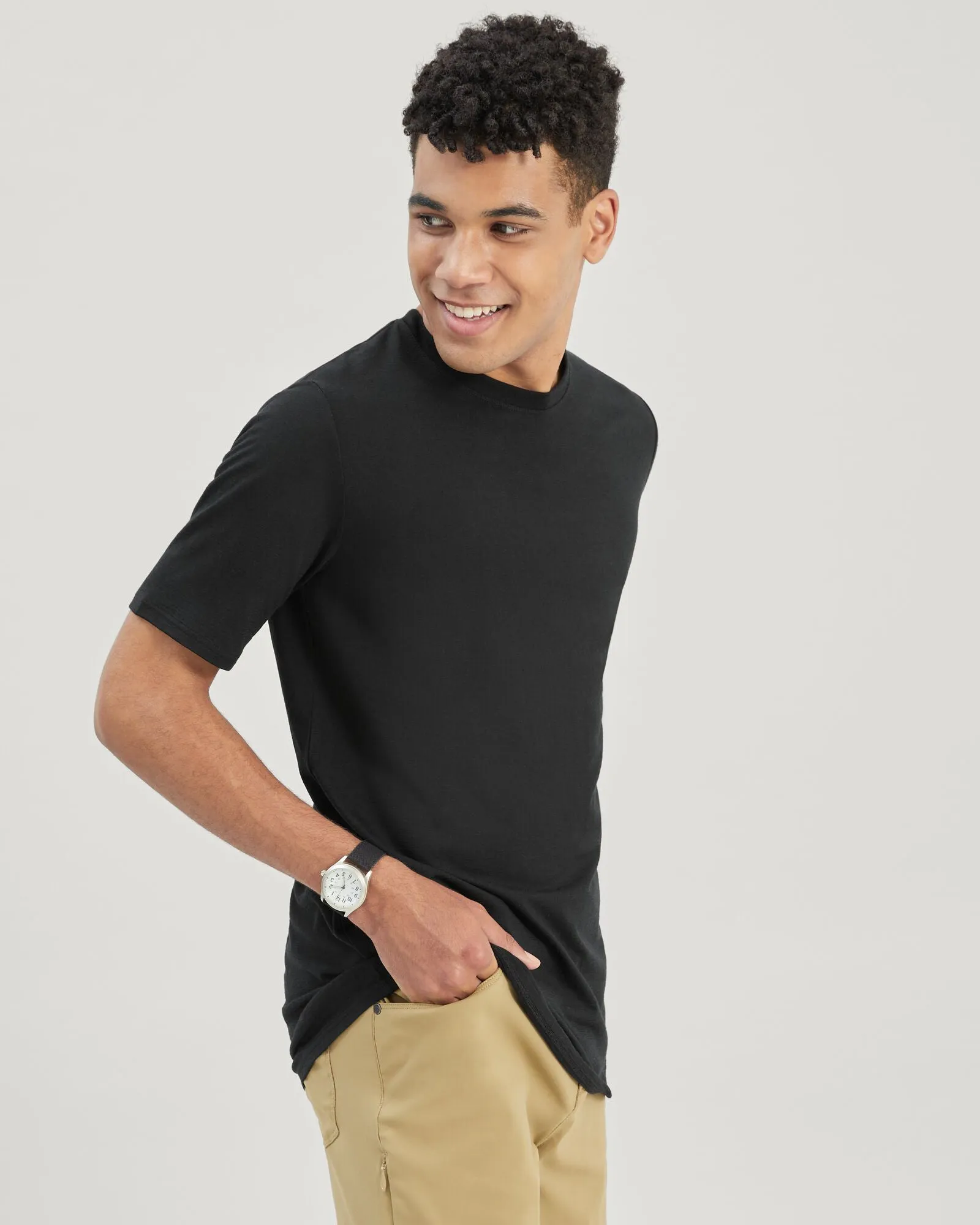 Men's 100% Merino T-shirt - Black