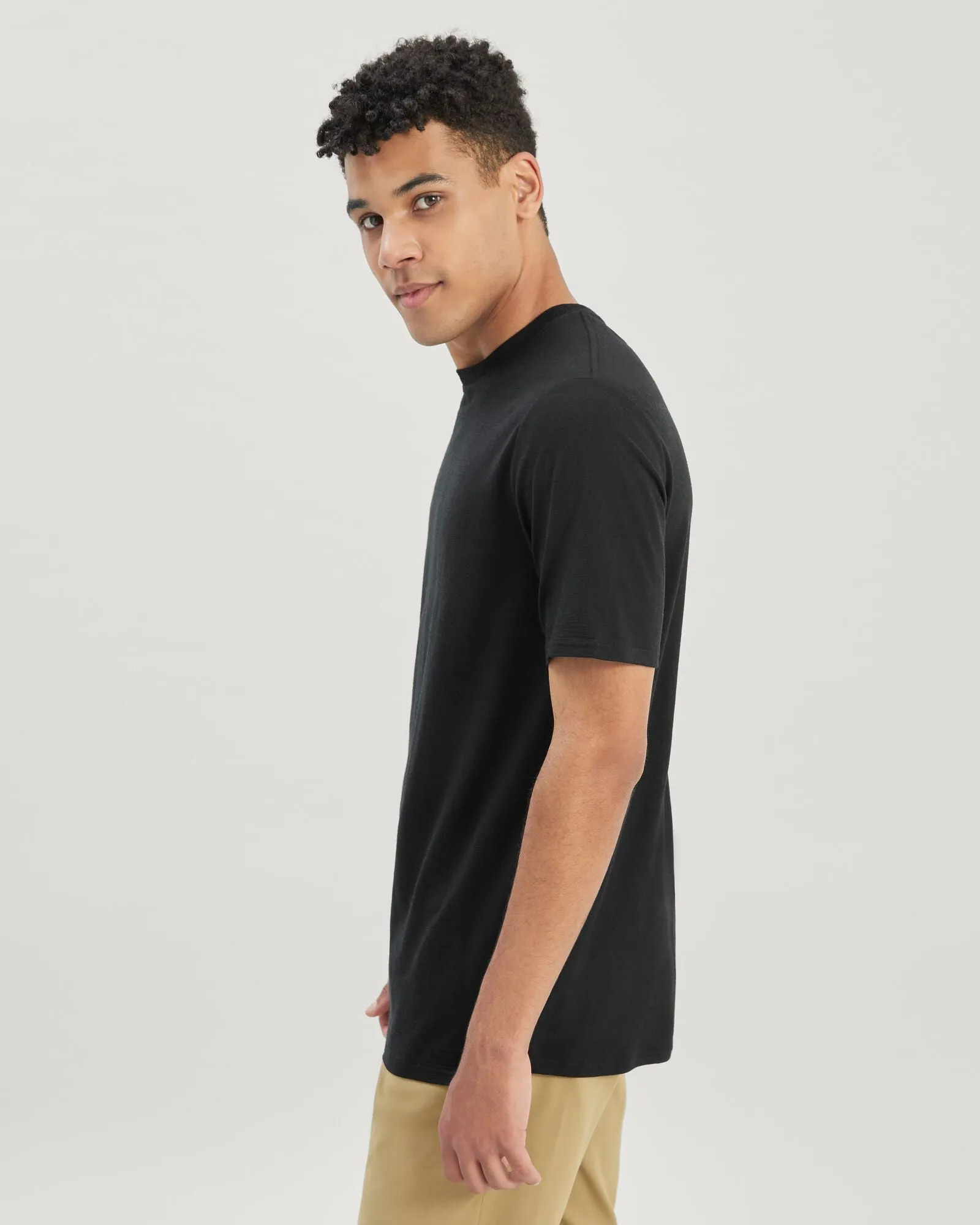 Men's 100% Merino T-shirt - Black