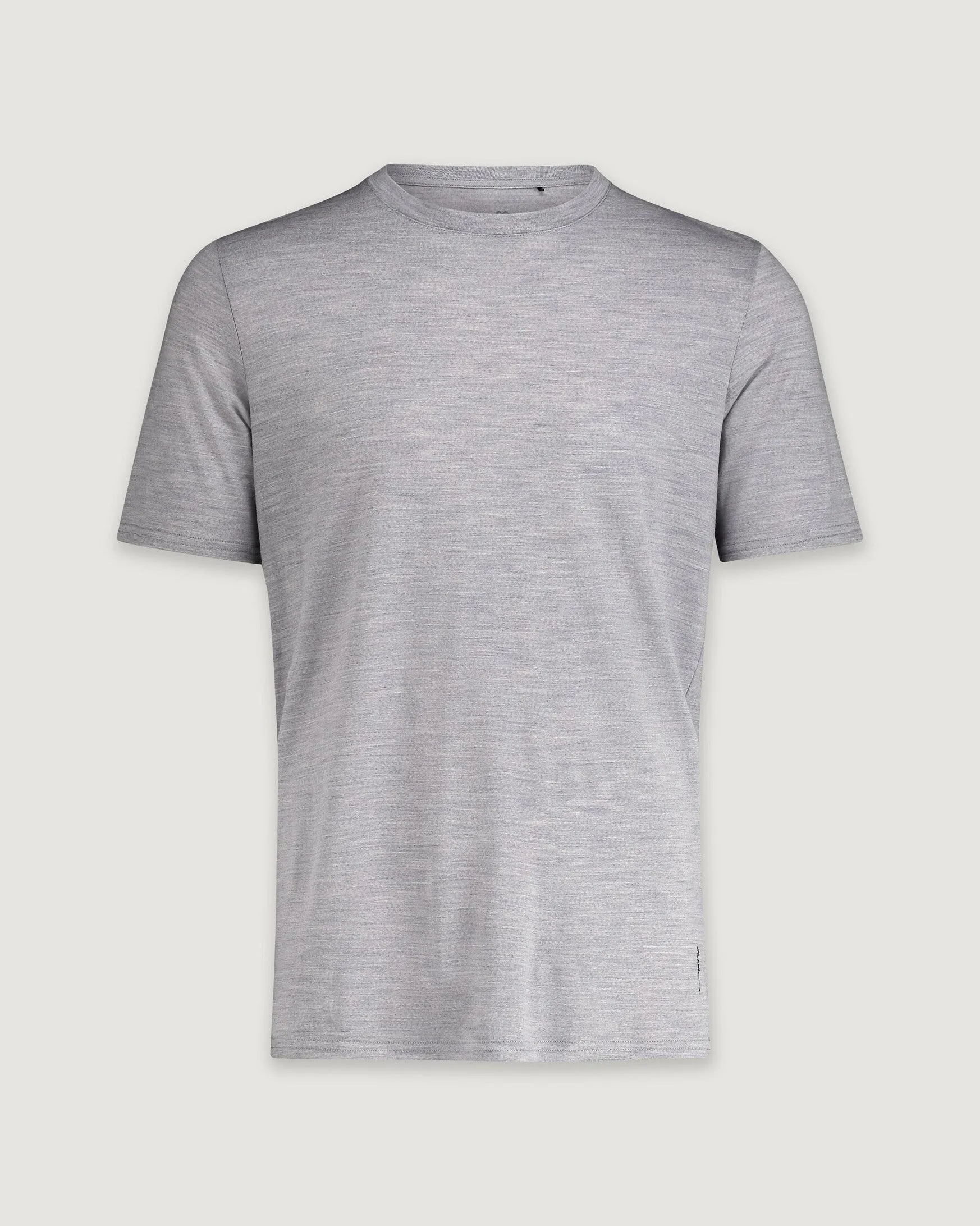 Men's 100% Merino T-shirt - Mid Grey Marle