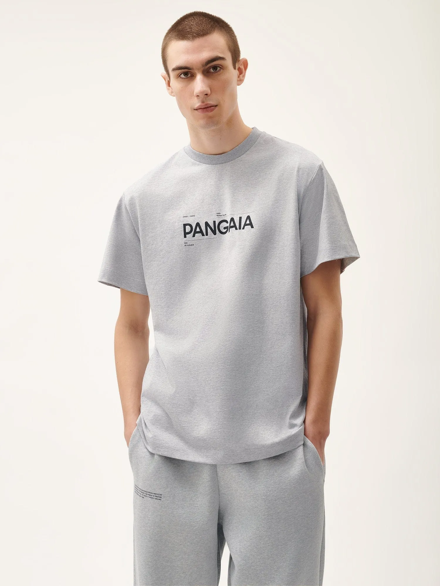 Mens 365 Midweight Definition T-shirt—grey marl