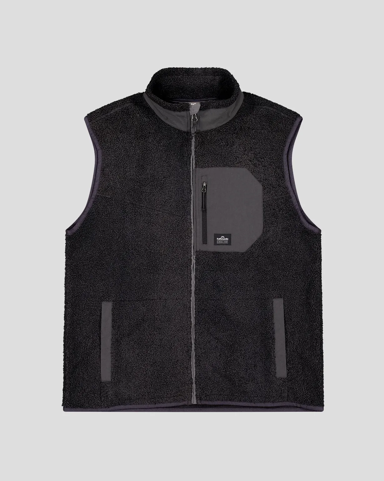 Men's Co-Z High Pile Vest - Black Stingray