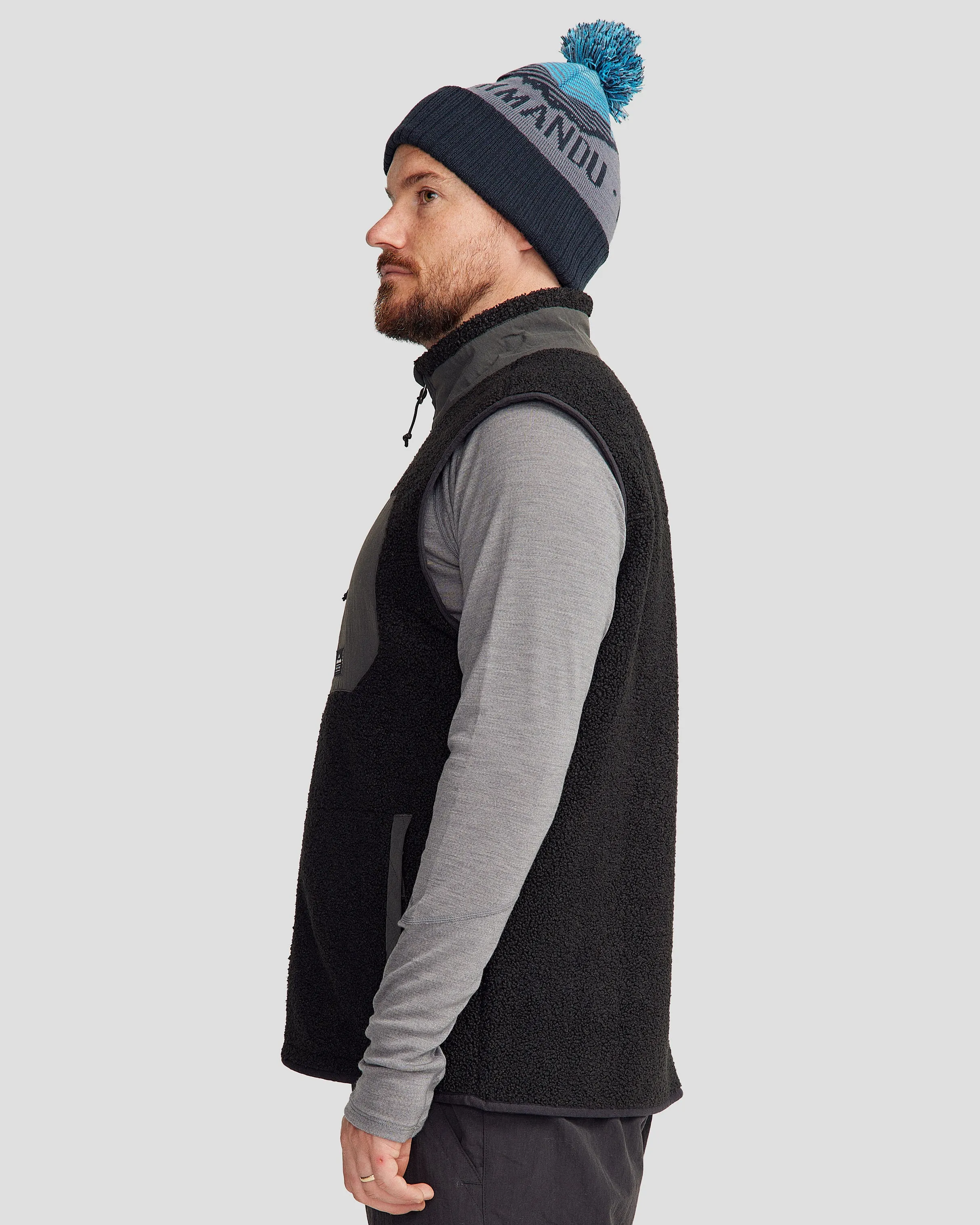 Men's Co-Z High Pile Vest - Black Stingray