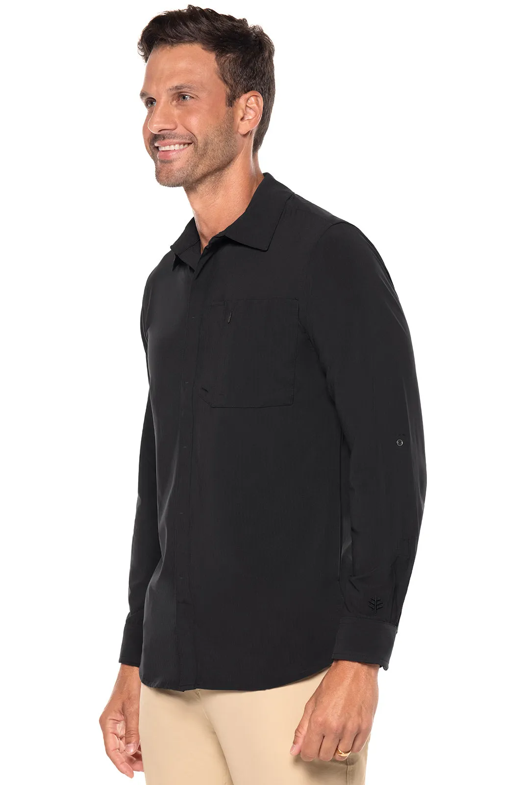Men's Fiera Smart Shirt | Black Shadow Stripe