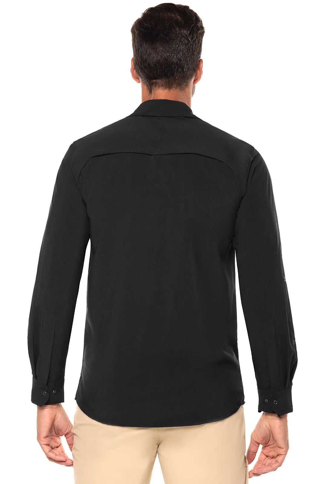 Men's Fiera Smart Shirt | Black Shadow Stripe