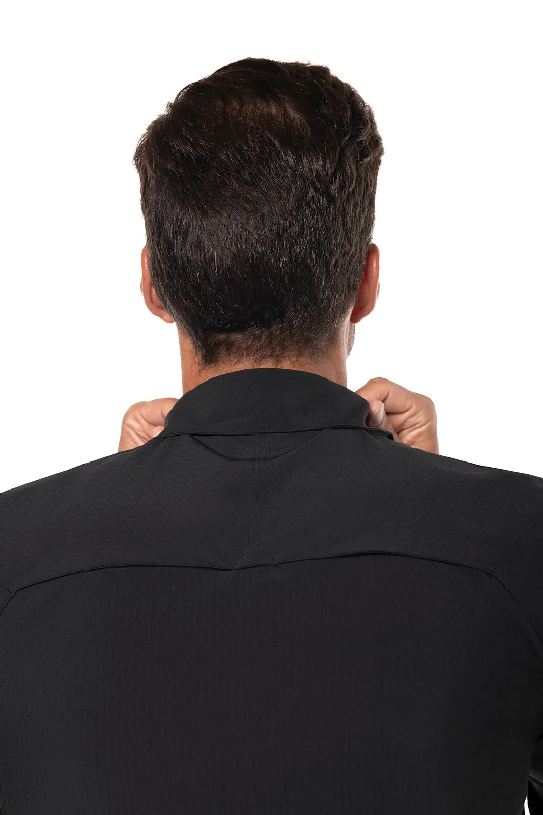 Men's Fiera Smart Shirt | Black Shadow Stripe