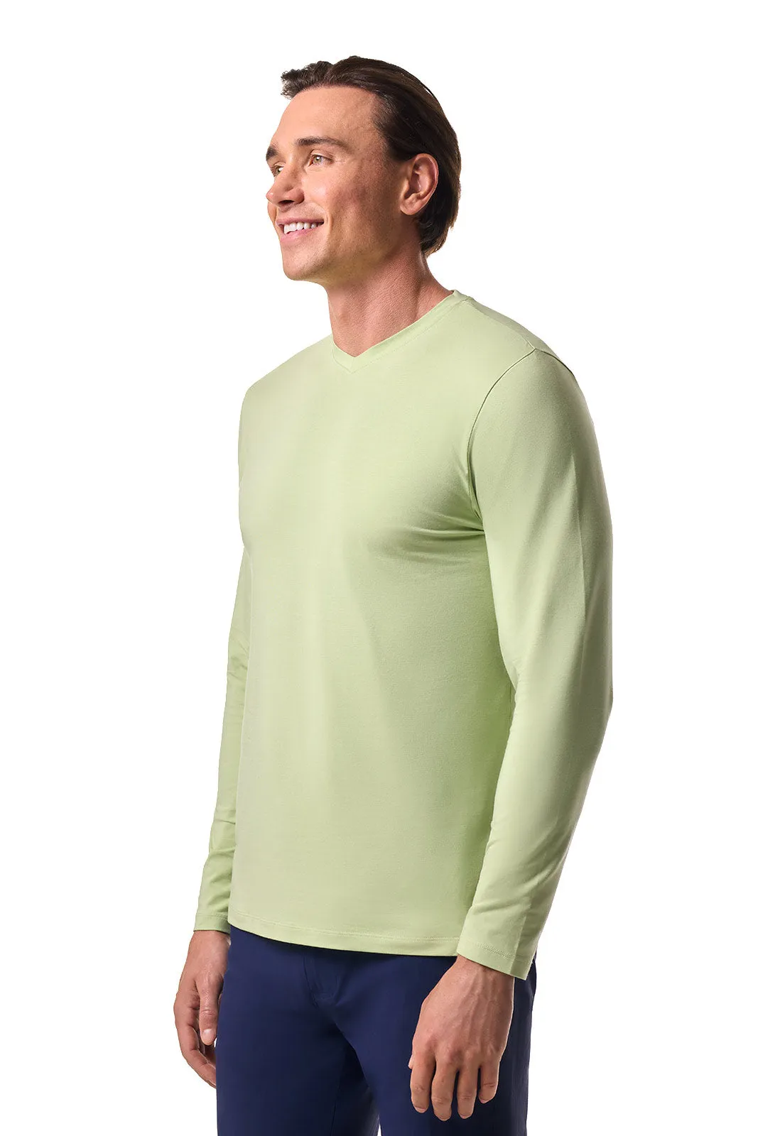 Men's Morada Everyday Long Sleeve V-Neck T-Shirt | Seedling