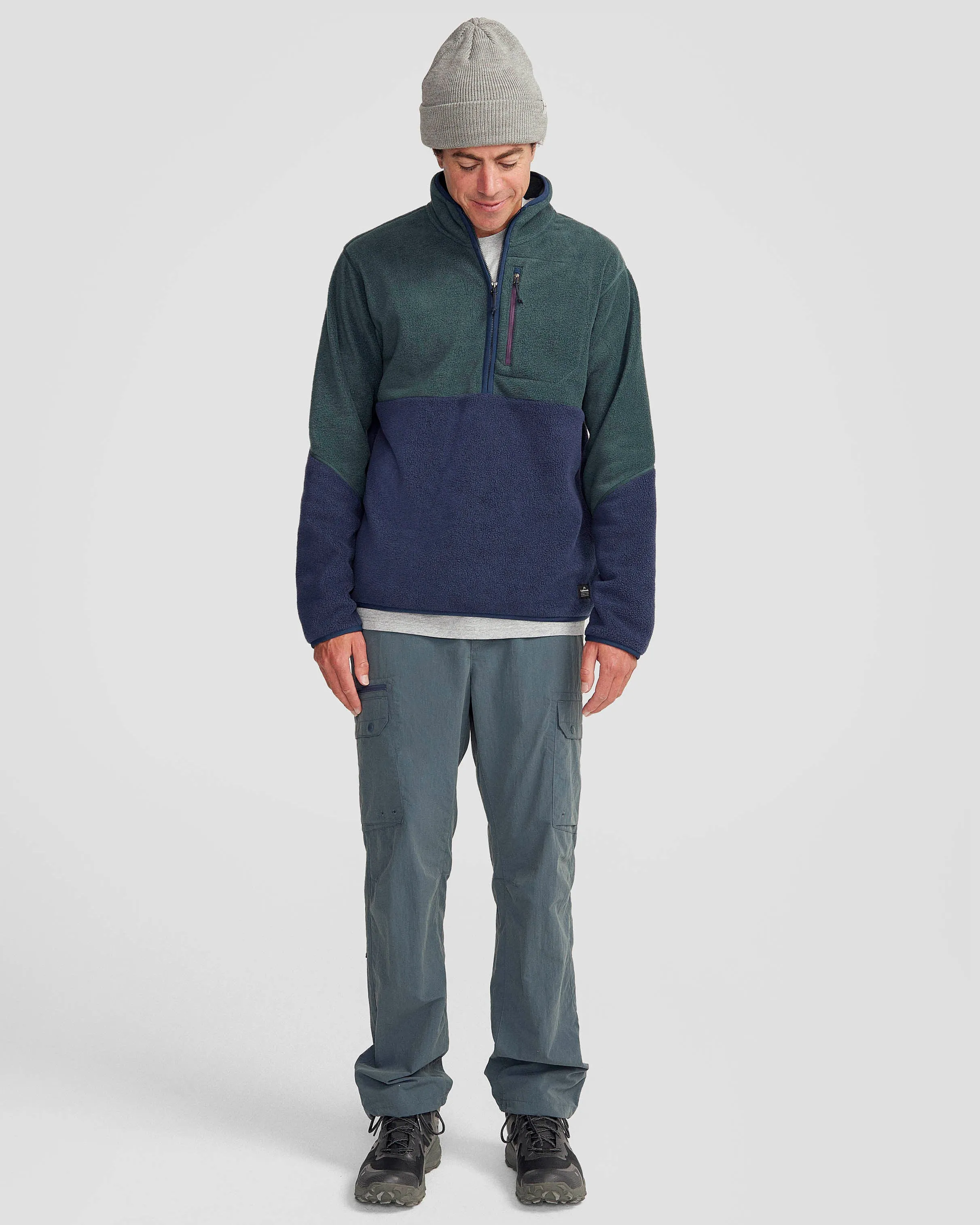 Men's Trailhead Fleece 1/4 Zip Pullover - Deep Forest/Pure Navy