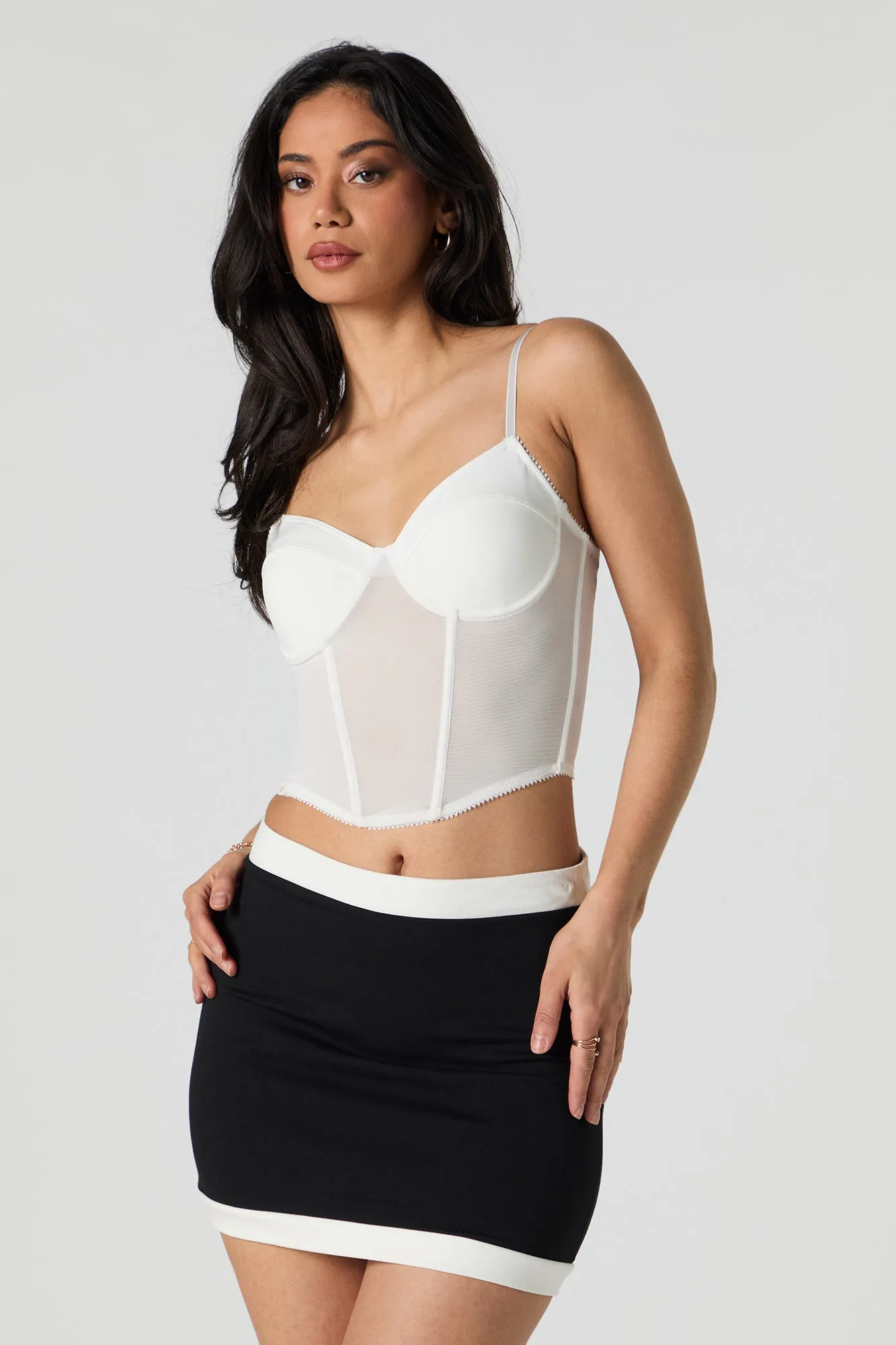 Mesh Corset Tank