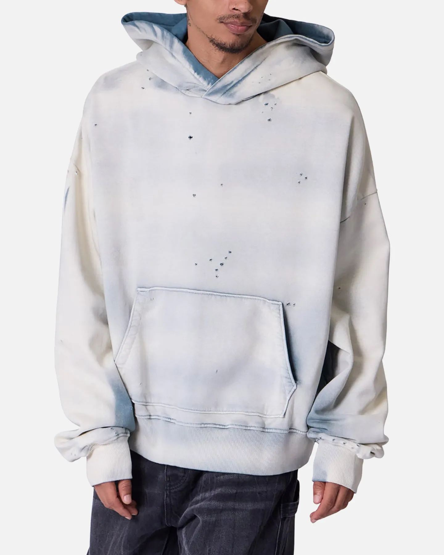 MNML Sprayed Hoodie Blue