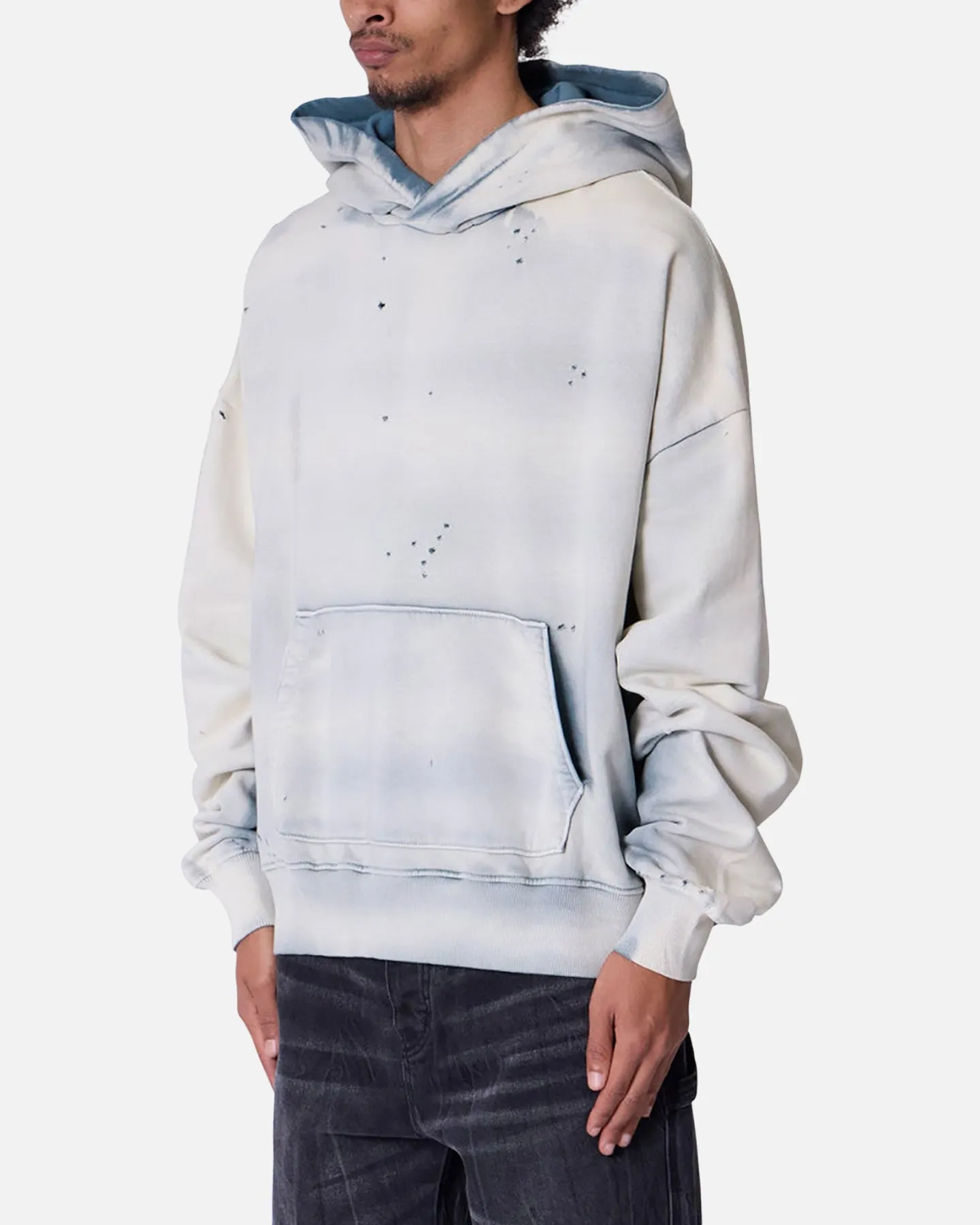 MNML Sprayed Hoodie Blue