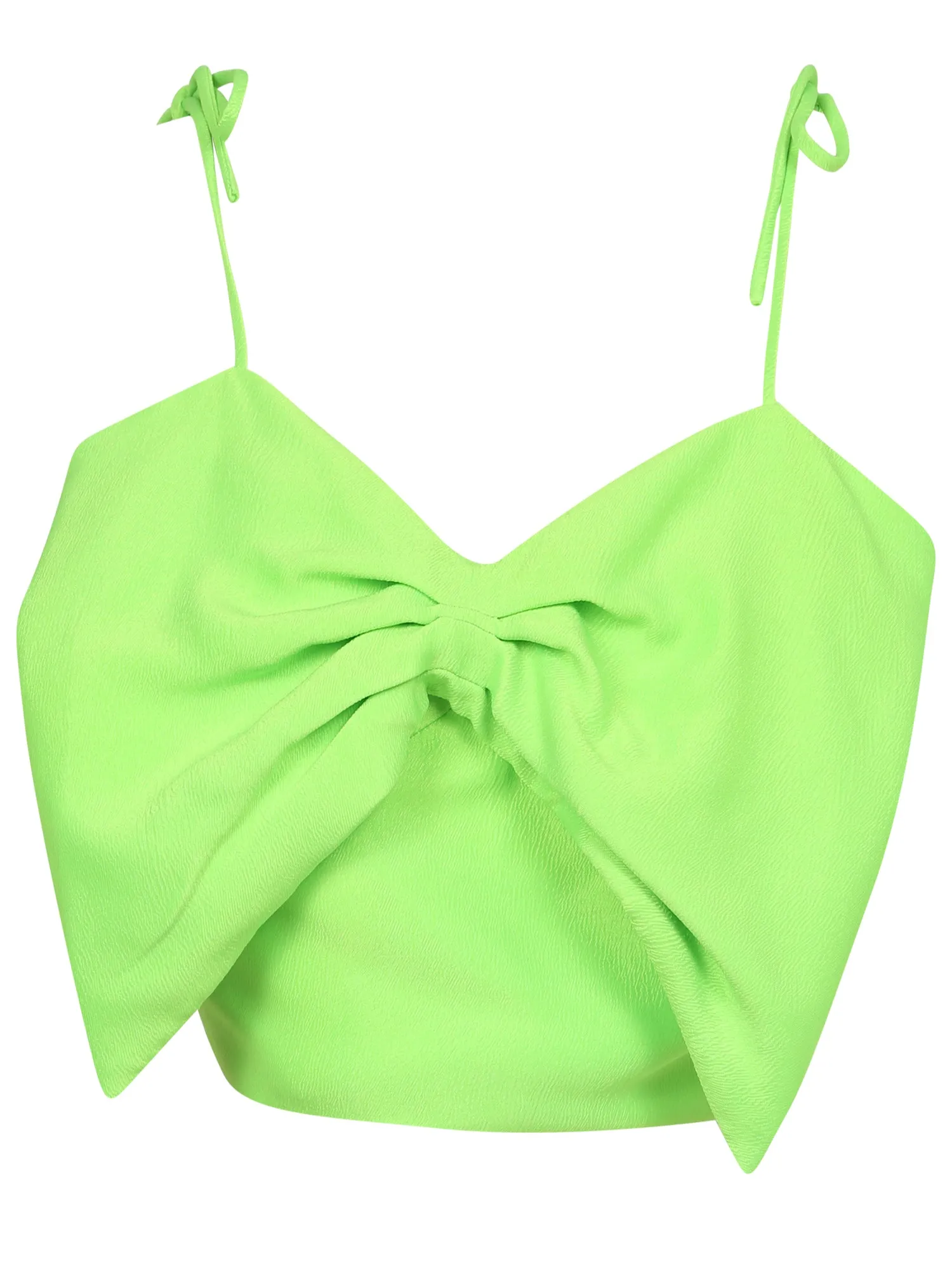 MSGM Bow Detailed Spaghetti Straps Top