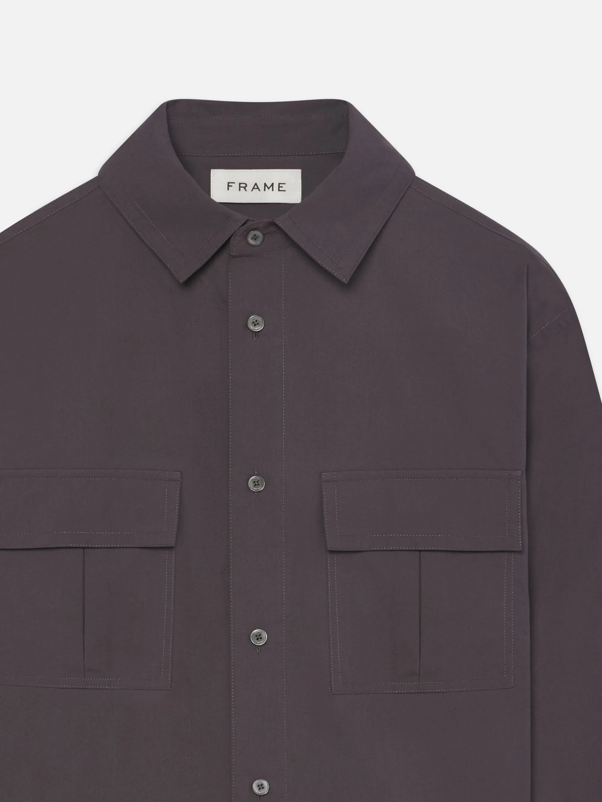 Multi Pocket Shirt -- Cloud Grey