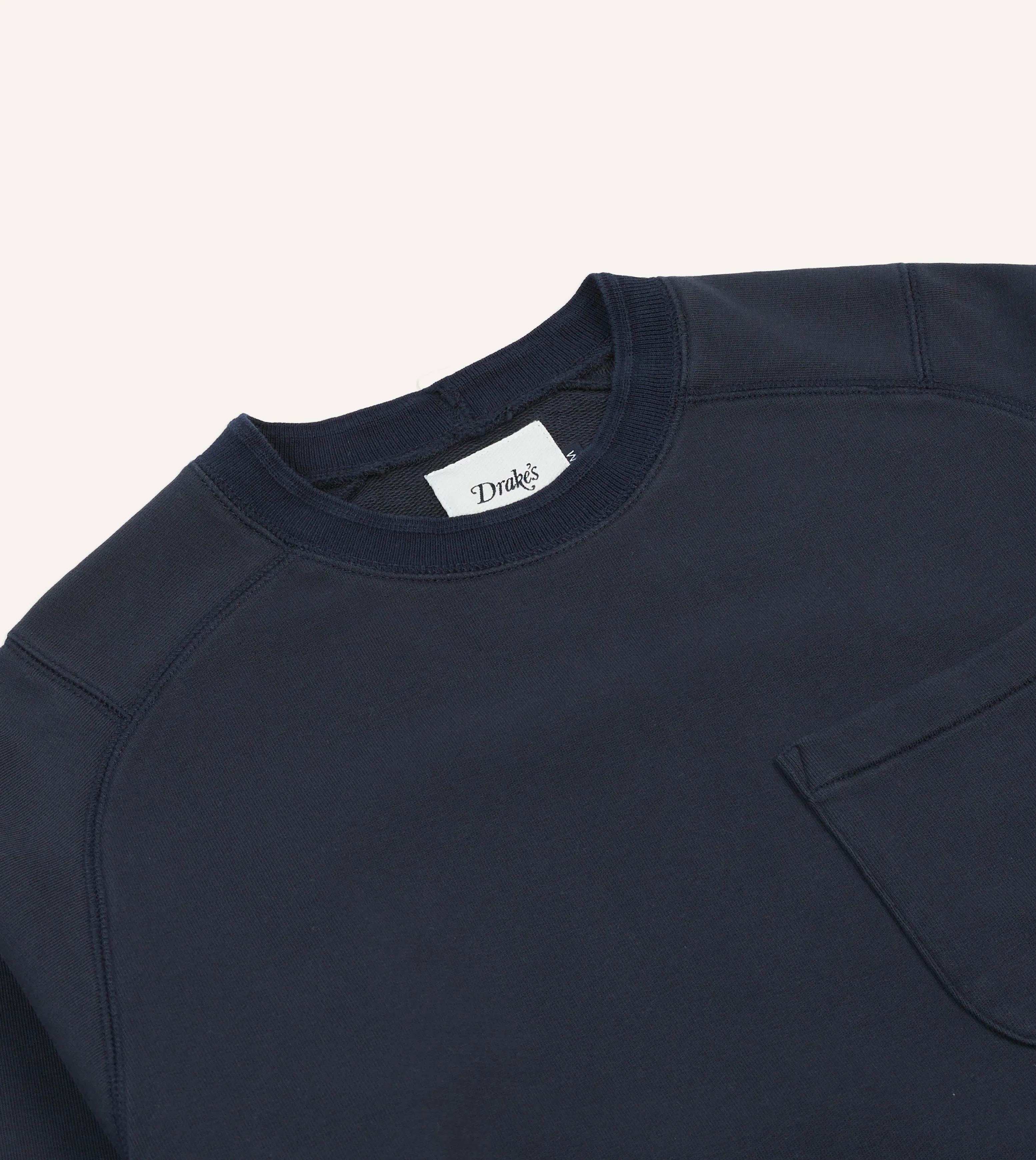 Navy Heavy Cotton Crew Neck Hiking T-Shirt