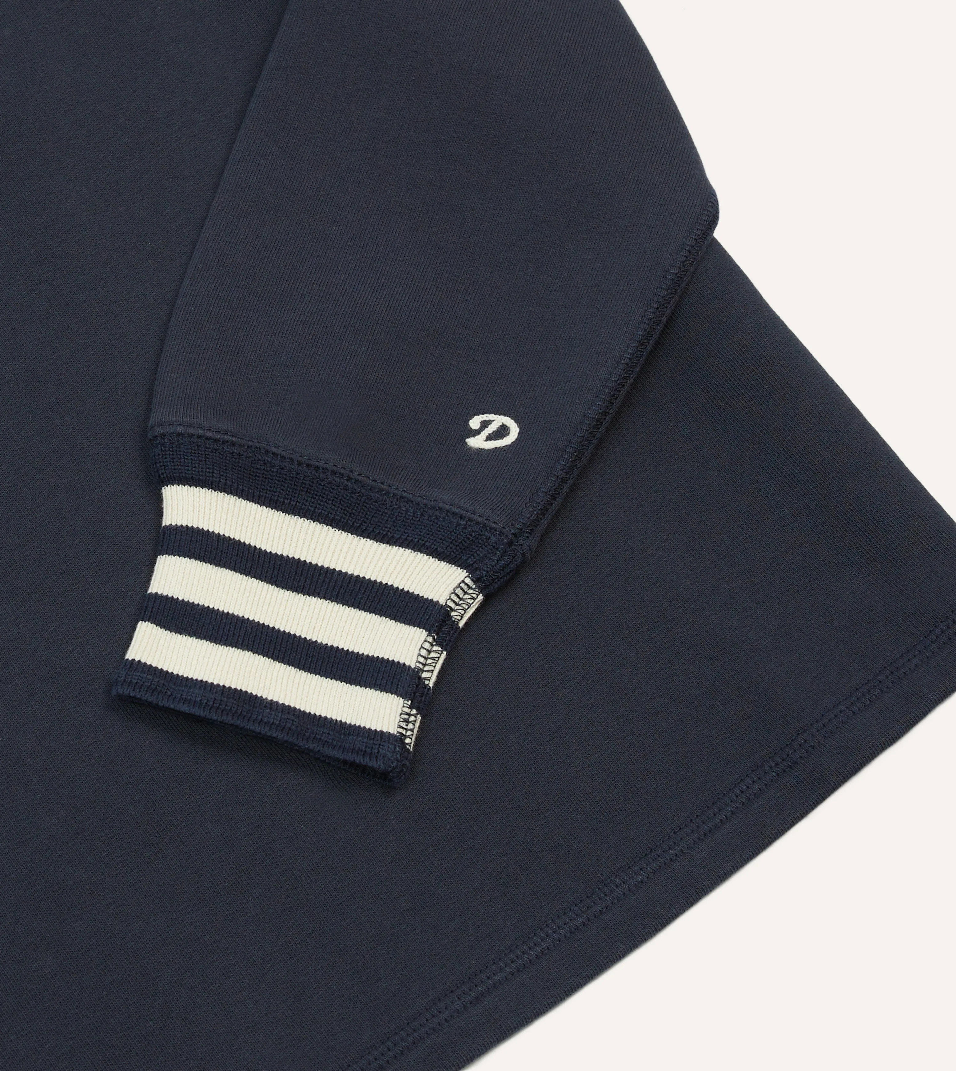 Navy Heavy Cotton Crew Neck Hiking T-Shirt
