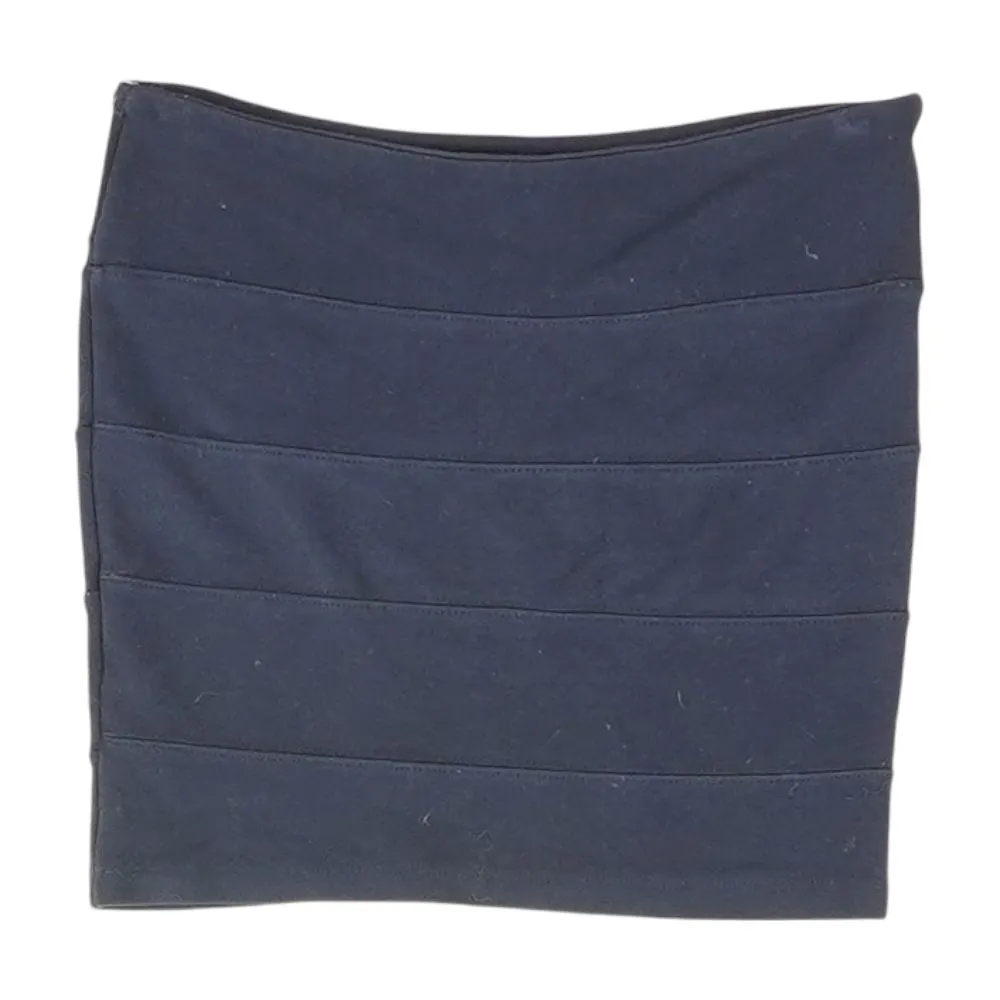 Navy Solid Active Skirt