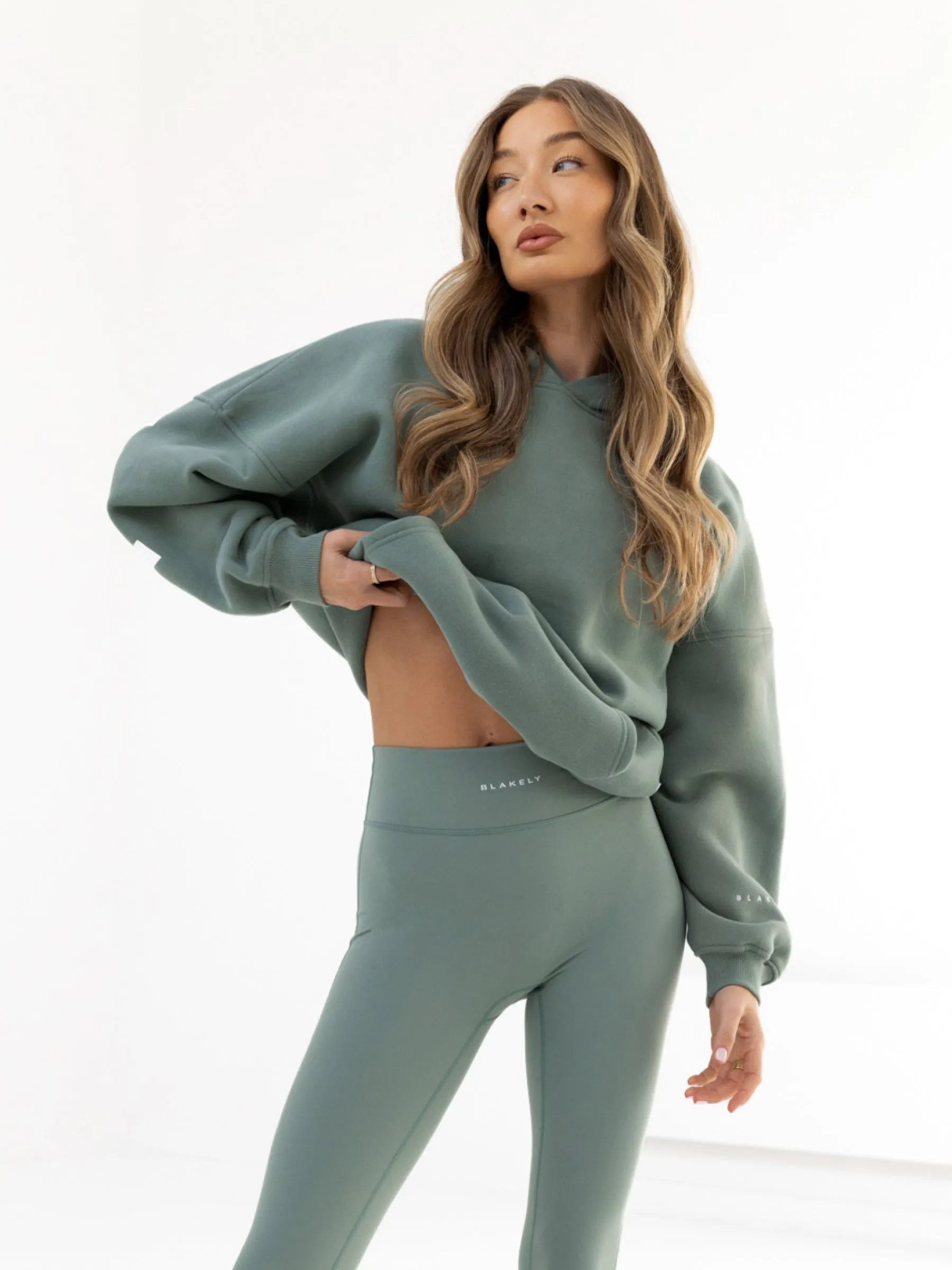 NYC Oversized Hoodie - Sage Green