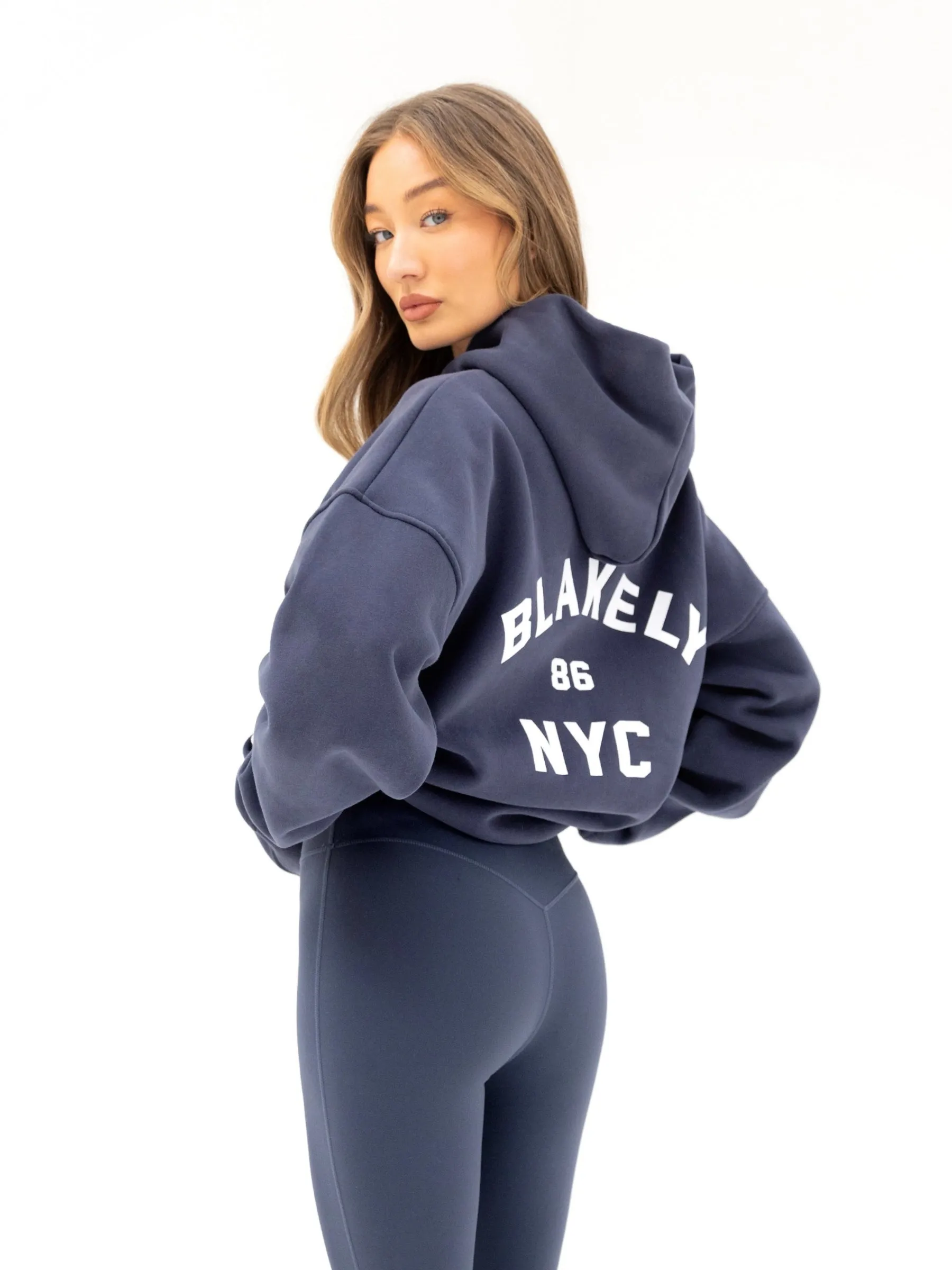 NYC Oversized Hoodie - True Navy