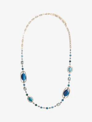 Ocean Blues Beaded Necklace
