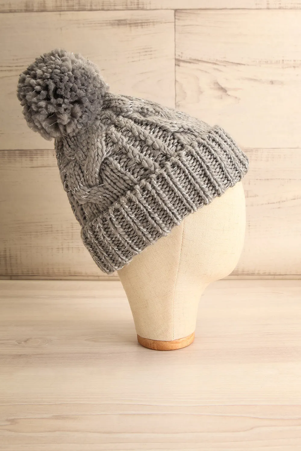 Orion Grey | Knit Tuque w/ Pompom