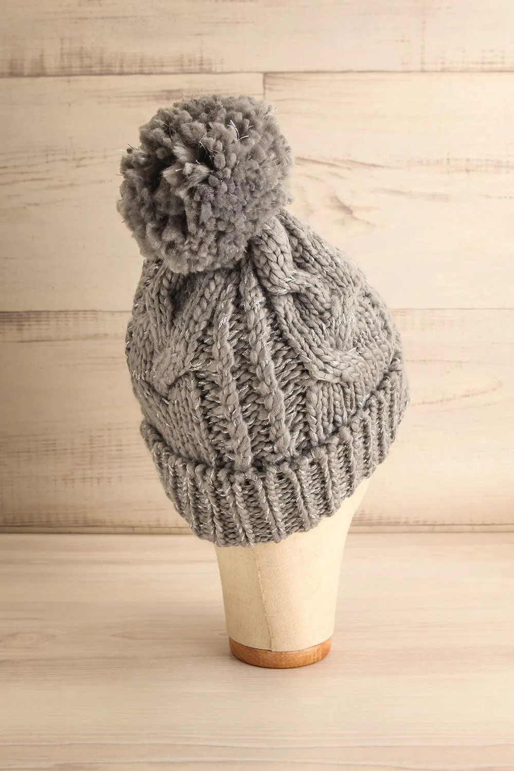 Orion Grey | Knit Tuque w/ Pompom