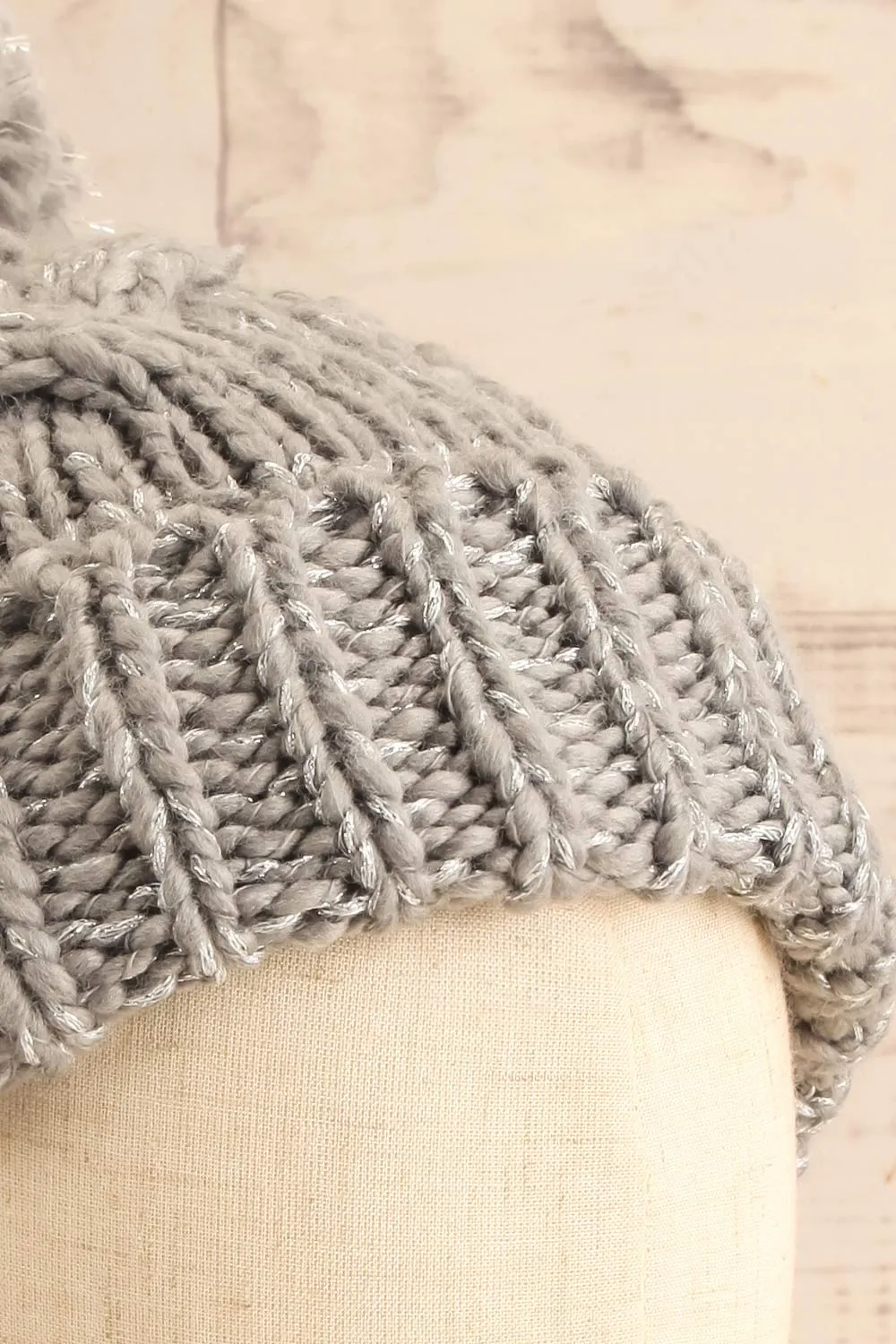 Orion Grey | Knit Tuque w/ Pompom