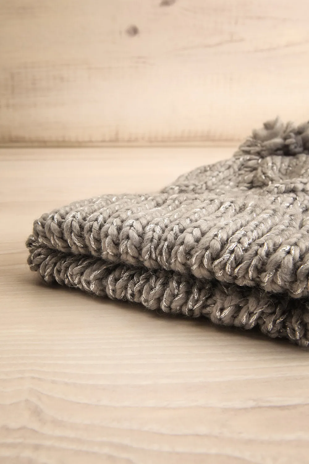 Orion Grey | Knit Tuque w/ Pompom