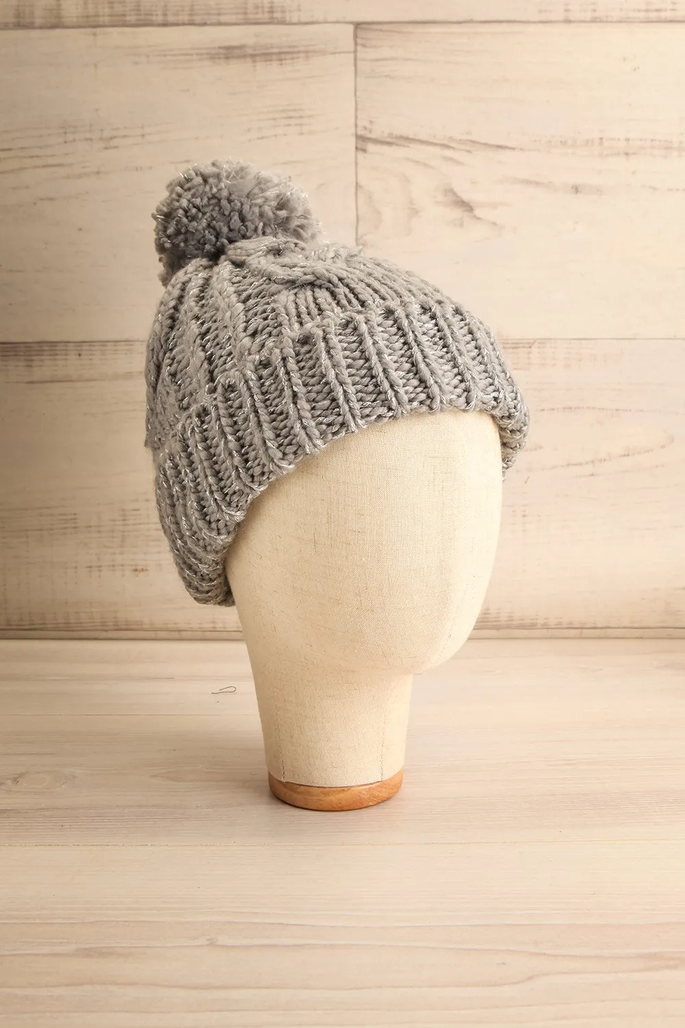 Orion Grey | Knit Tuque w/ Pompom